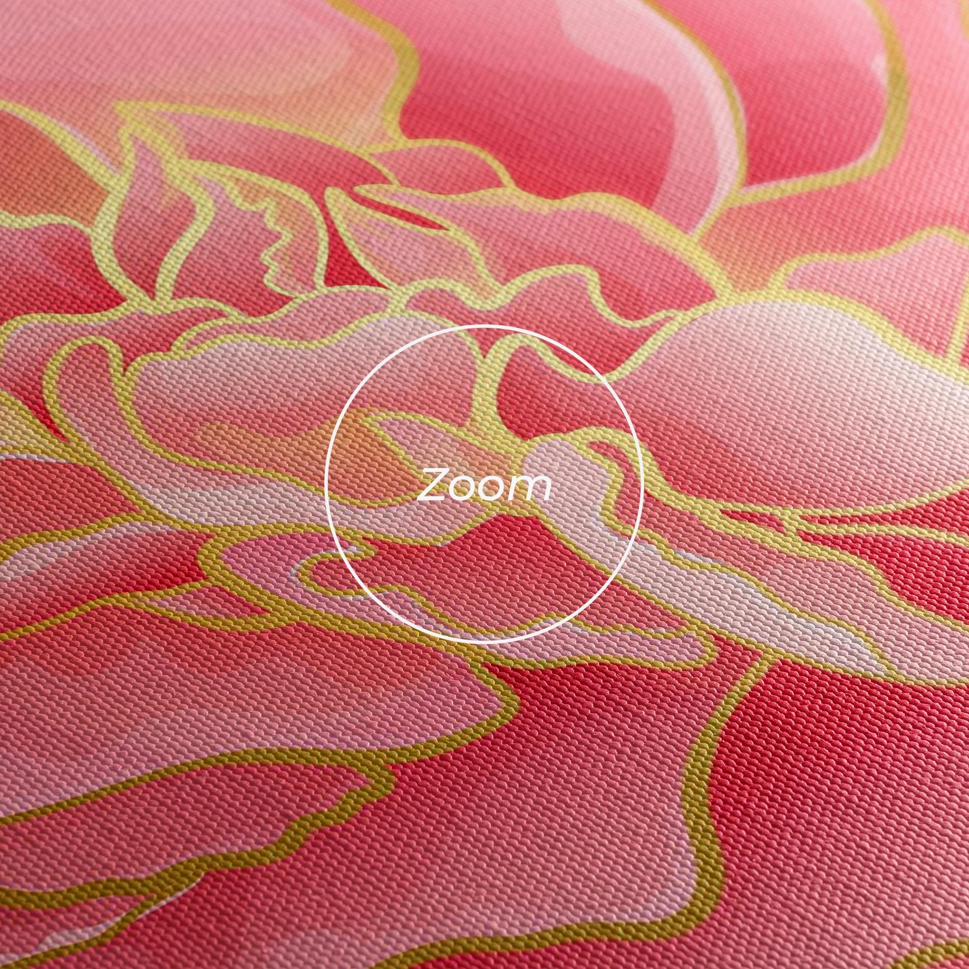 Vászonkép Gold Pinkk Peony mockup 3