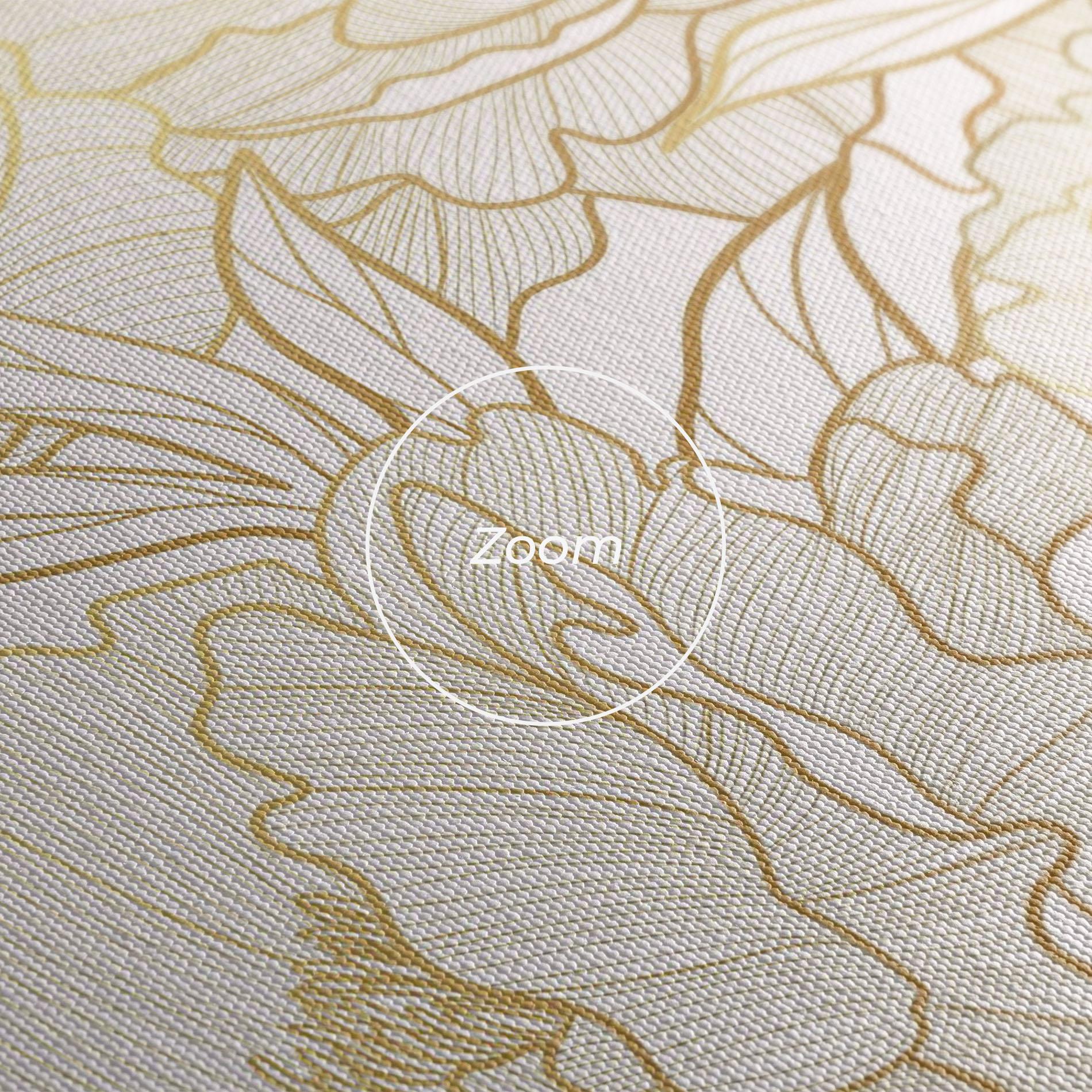 Vászonkép Golden Peony mockup 3