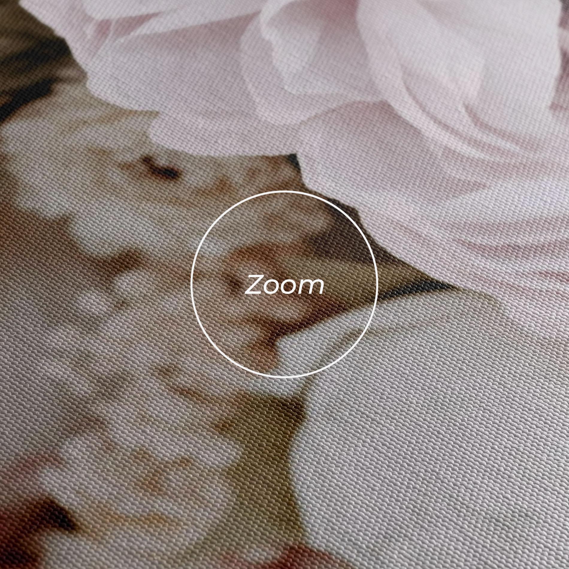 Vászonkép Grey Peony Bouquet mockup 3