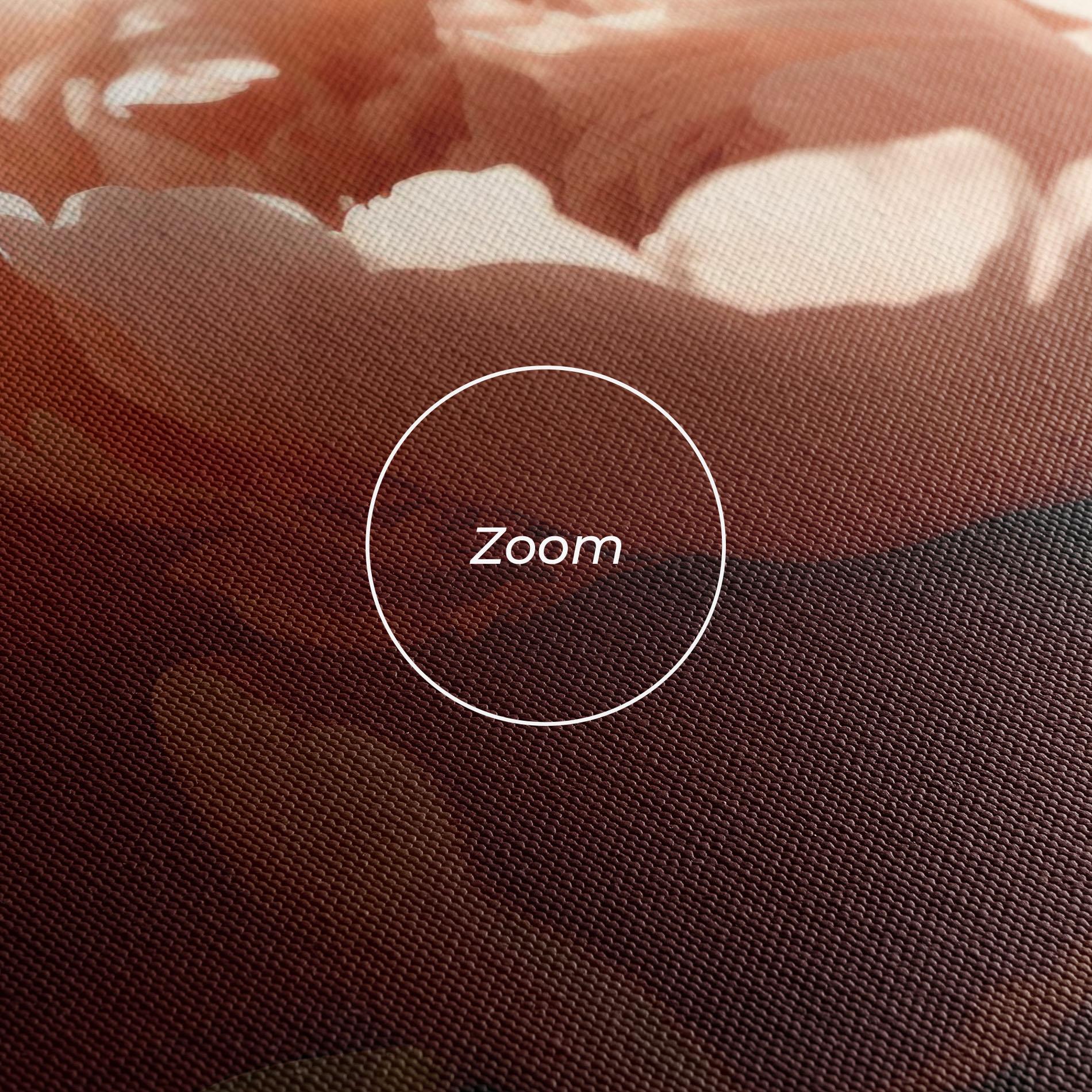 Vászonkép Light Orange Peony View mockup 3