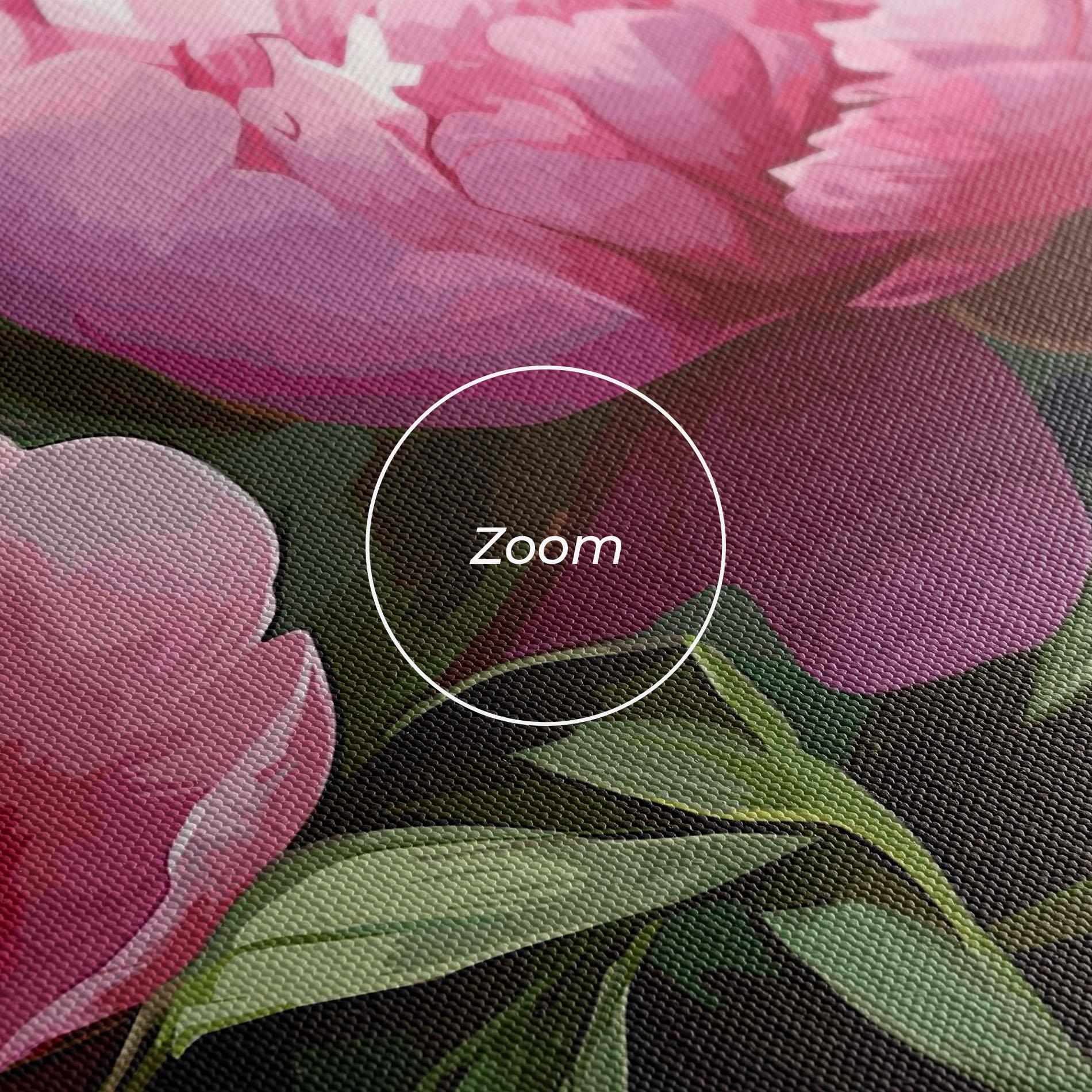 Vászonkép Peonies Art mockup 3