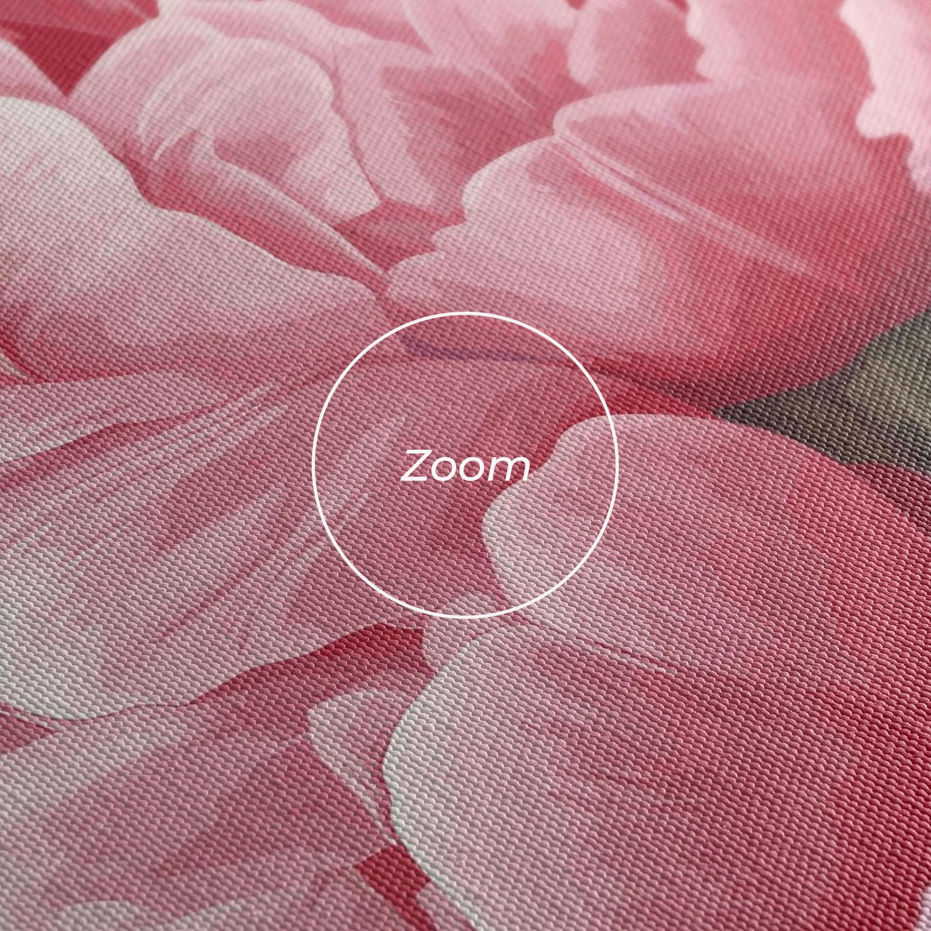 Vászonkép Peony On Pink mockup 3