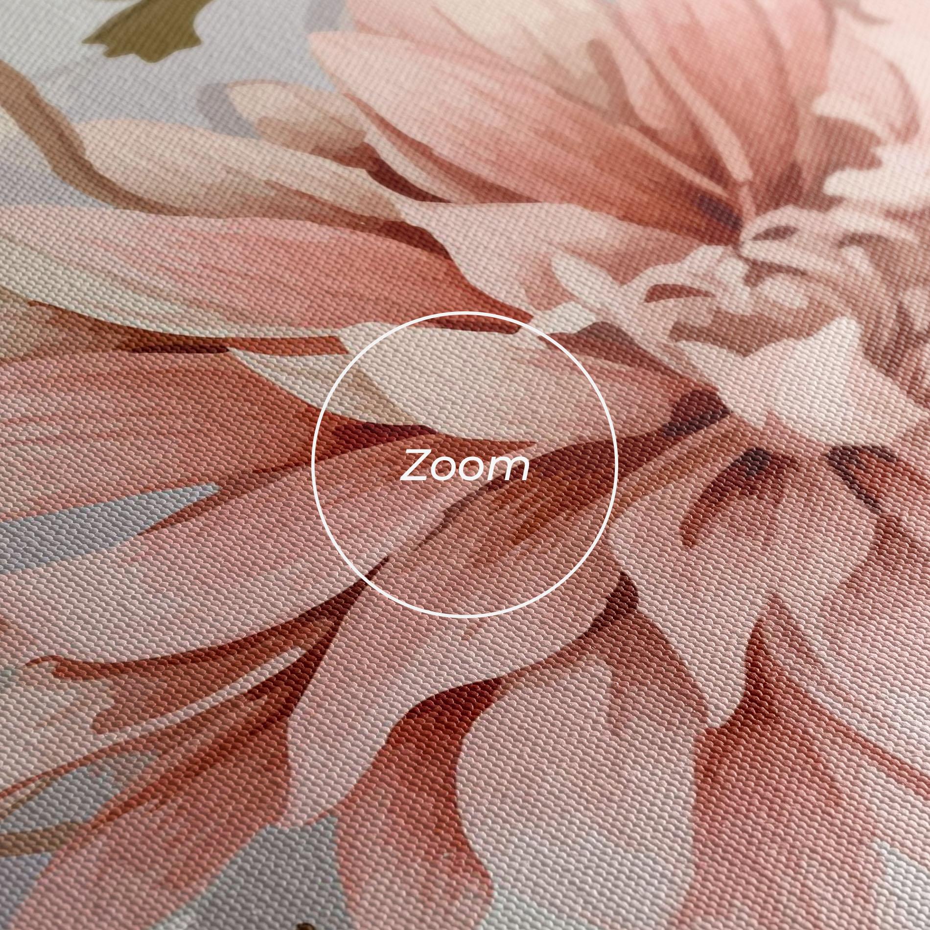 Vászonkép Pink Cream Open Peony mockup 3