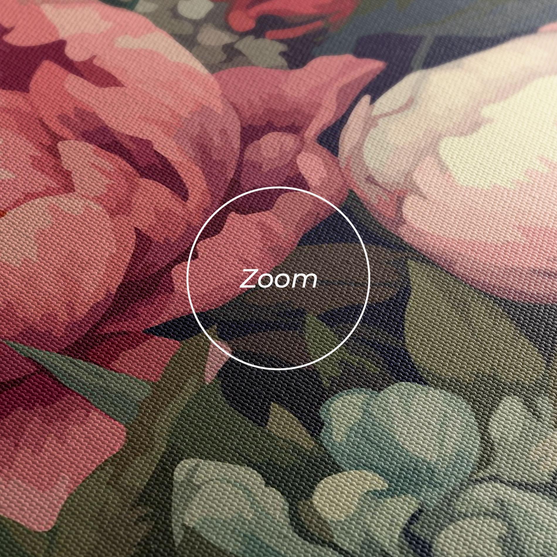 Vászonkép Pretty Artistic Peony mockup 3