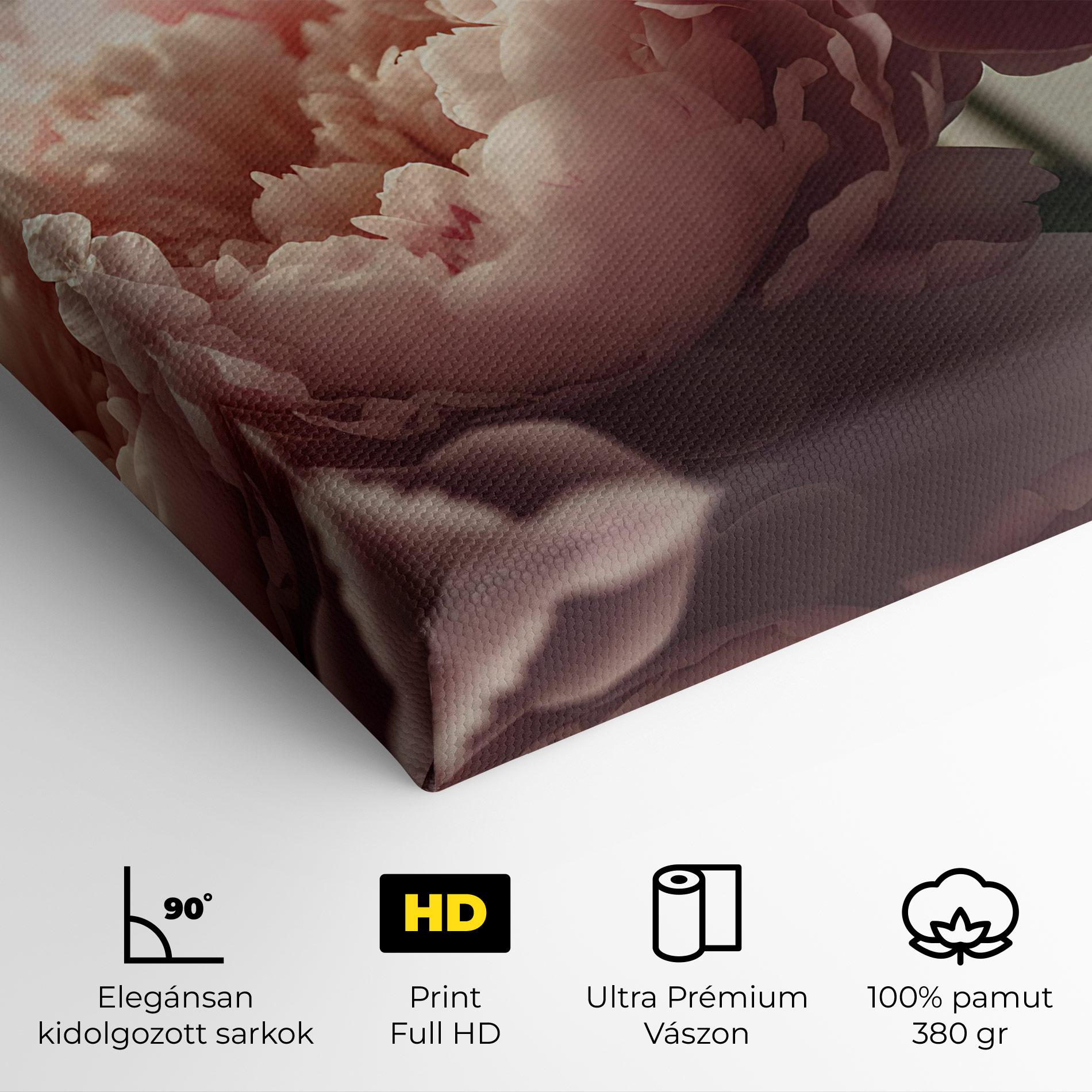 Vászonkép Cream Dreamy Peony mockup 4