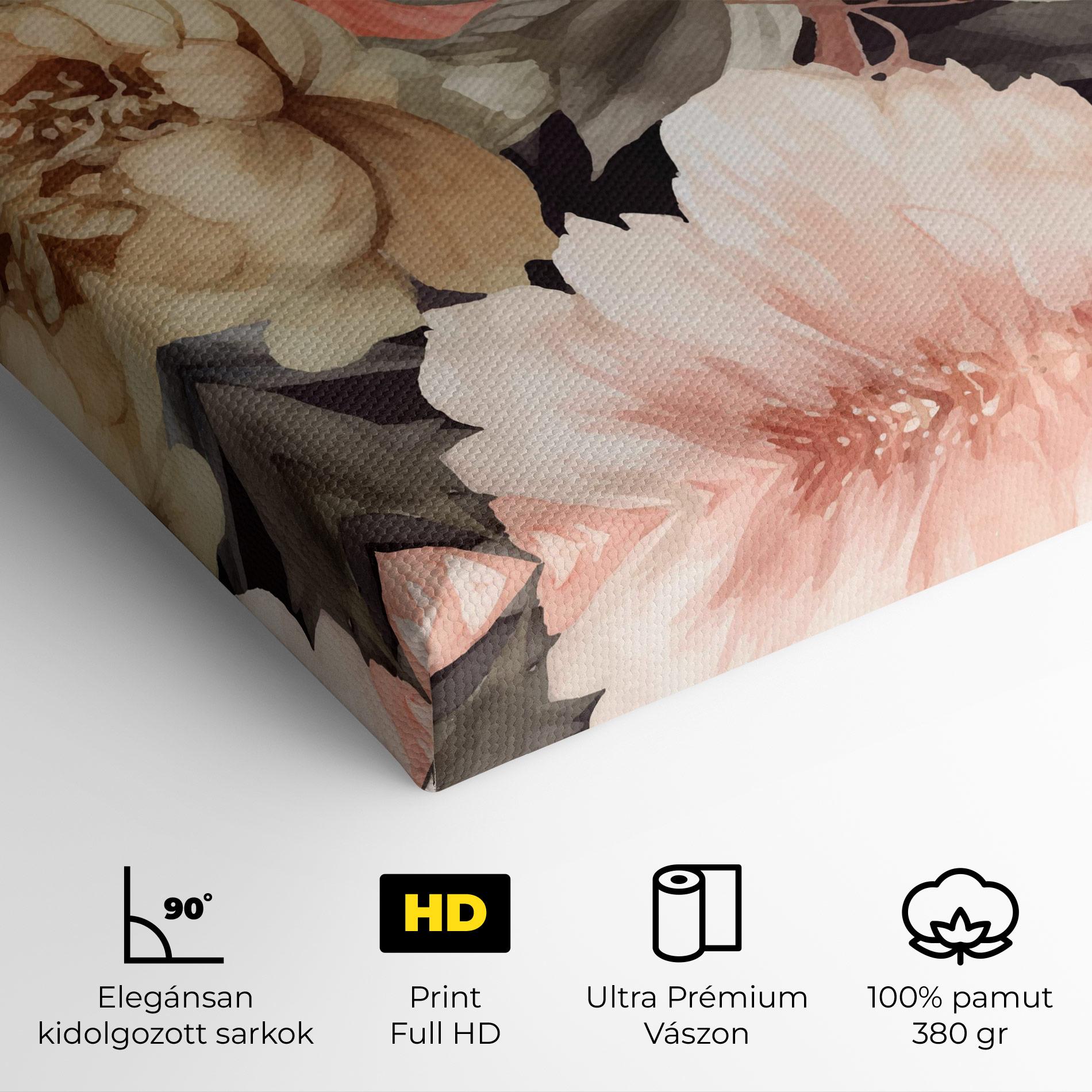 Vászonkép Cream Pink Peony mockup 4