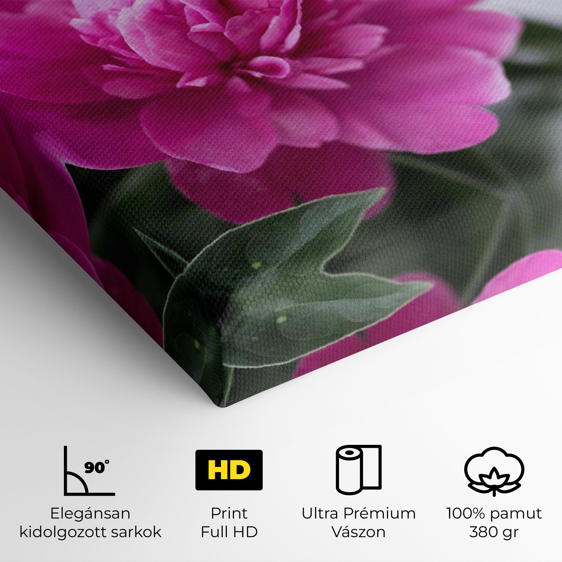 Vászonkép Dark Pink Peony mockup 4