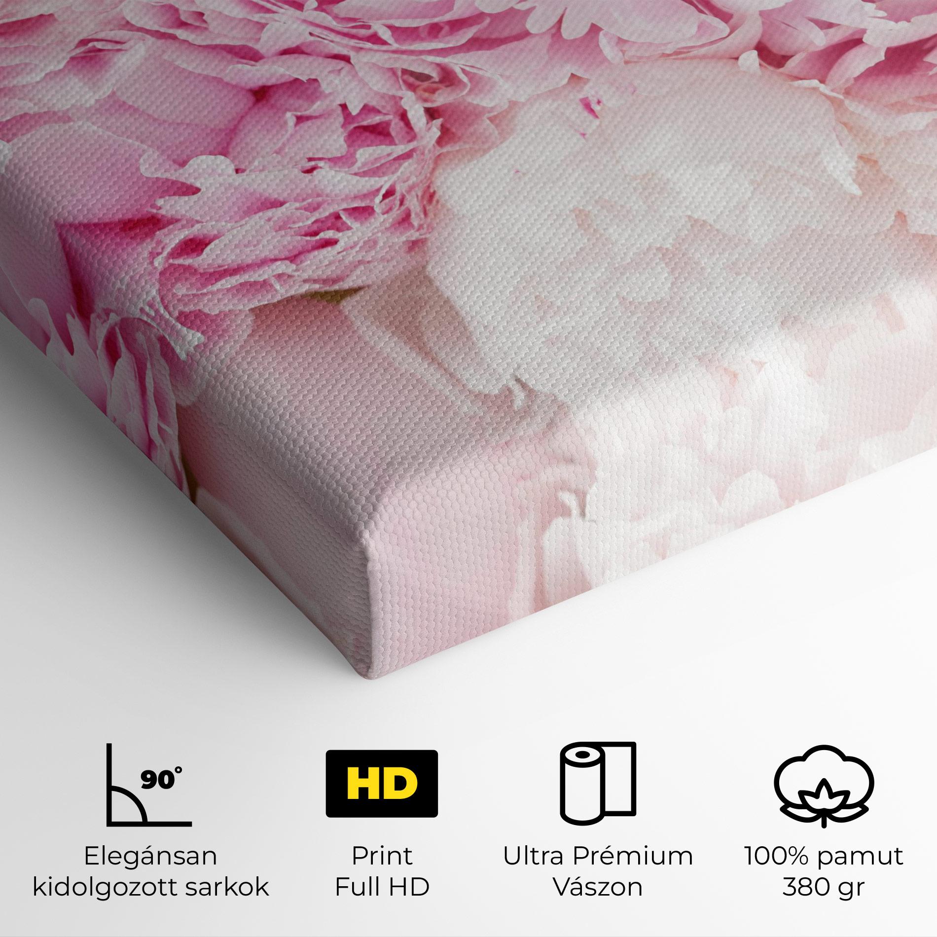 Vászonkép Dreamy Pink Pastel Peony mockup 4