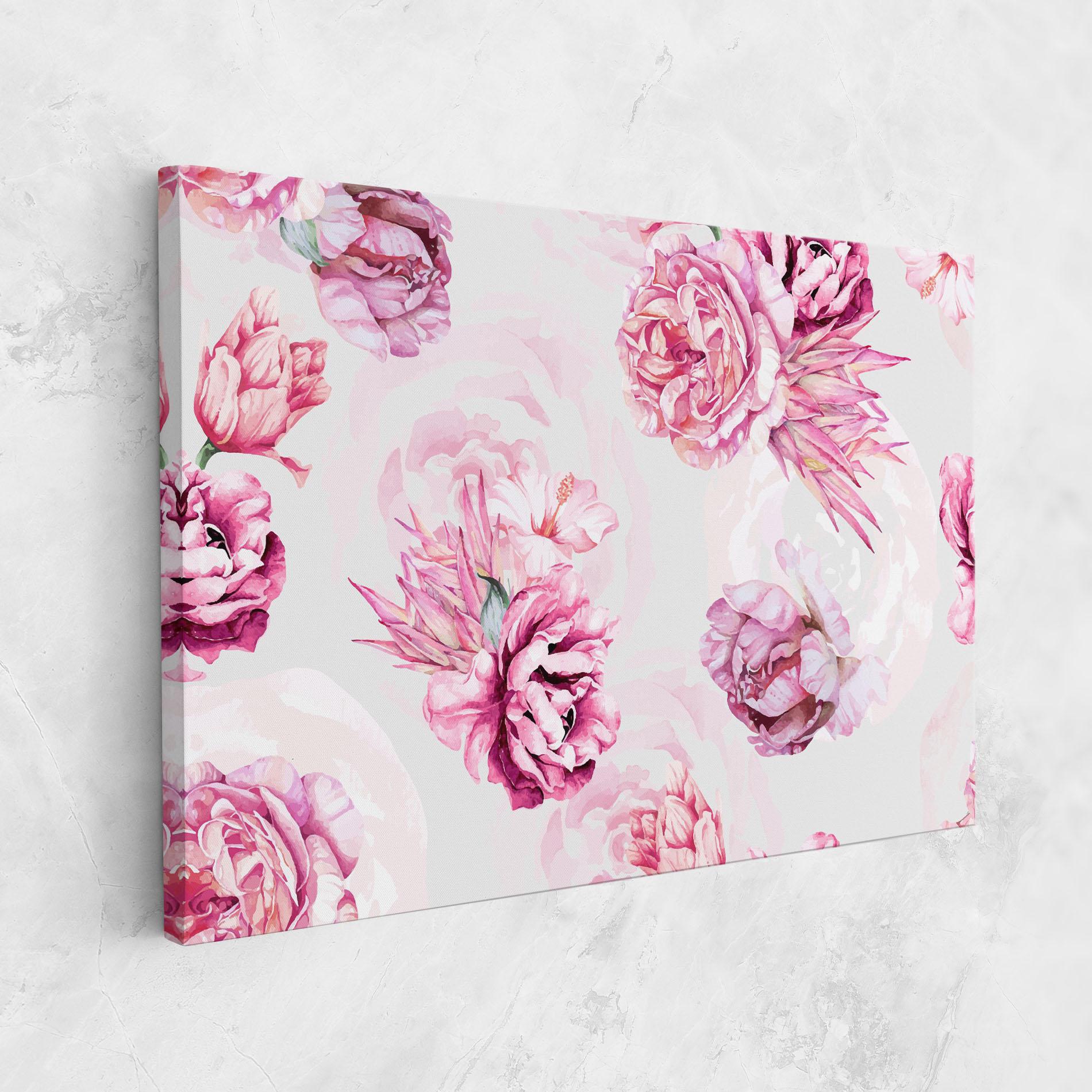 Vászonkép Blooming Peony mockup 1