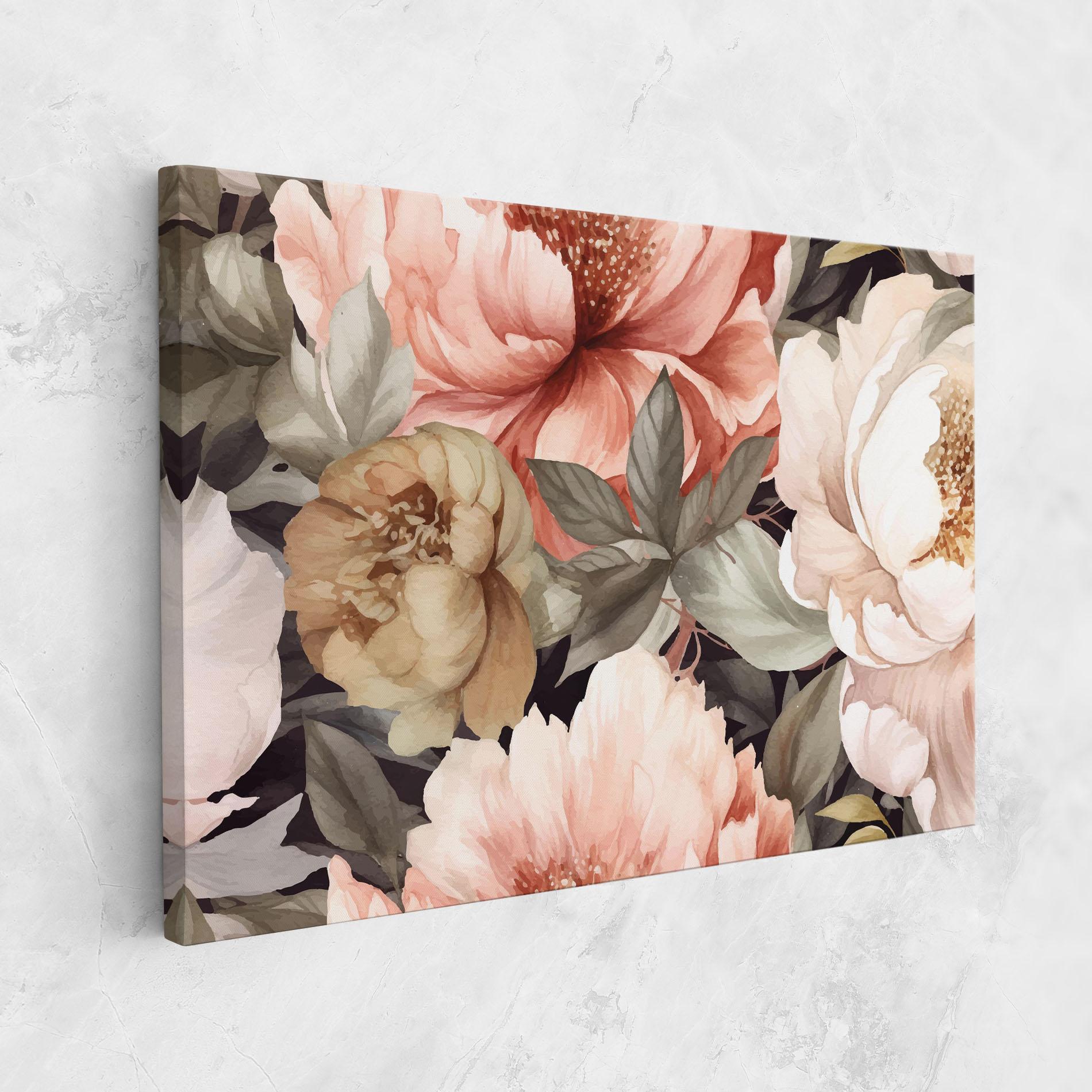 Vászonkép Cream Pink Peony mockup 1