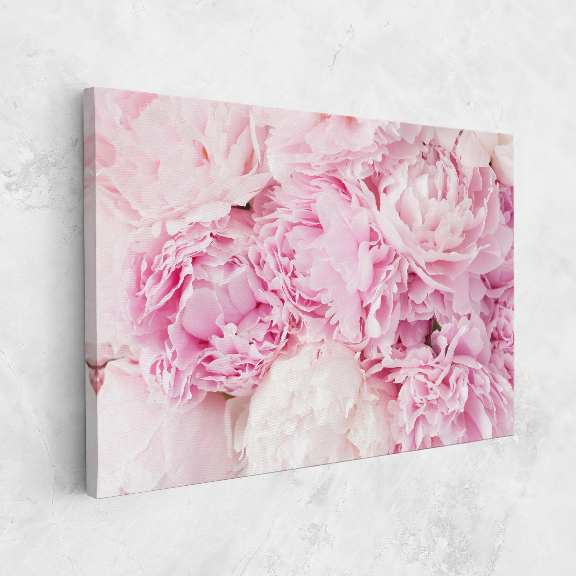 Vászonkép Dreamy Pink Pastel Peony mockup 1