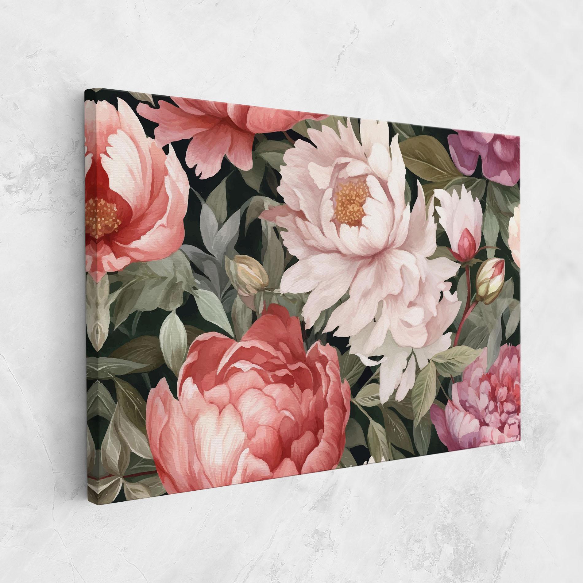 Vászonkép Light Peony Art mockup 1