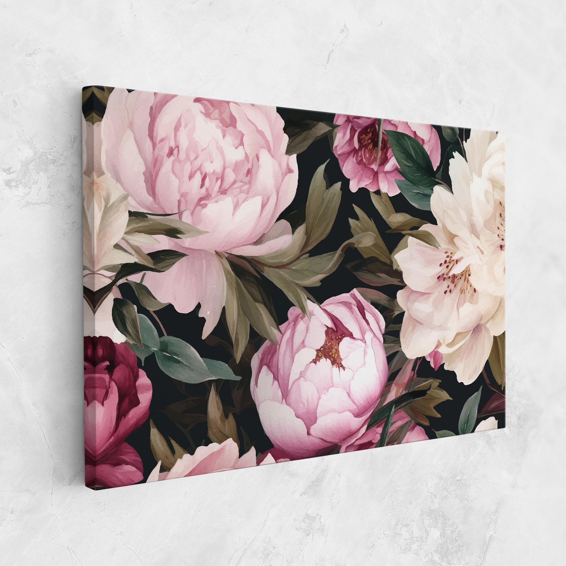 Vászonkép Peony Paint mockup 1