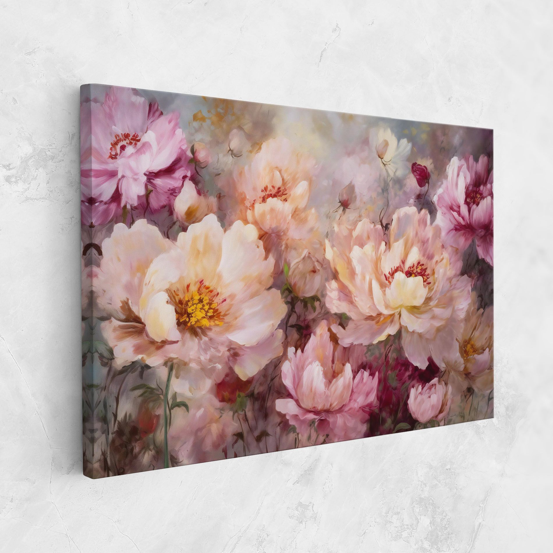 Peony Painting Art mockup 1