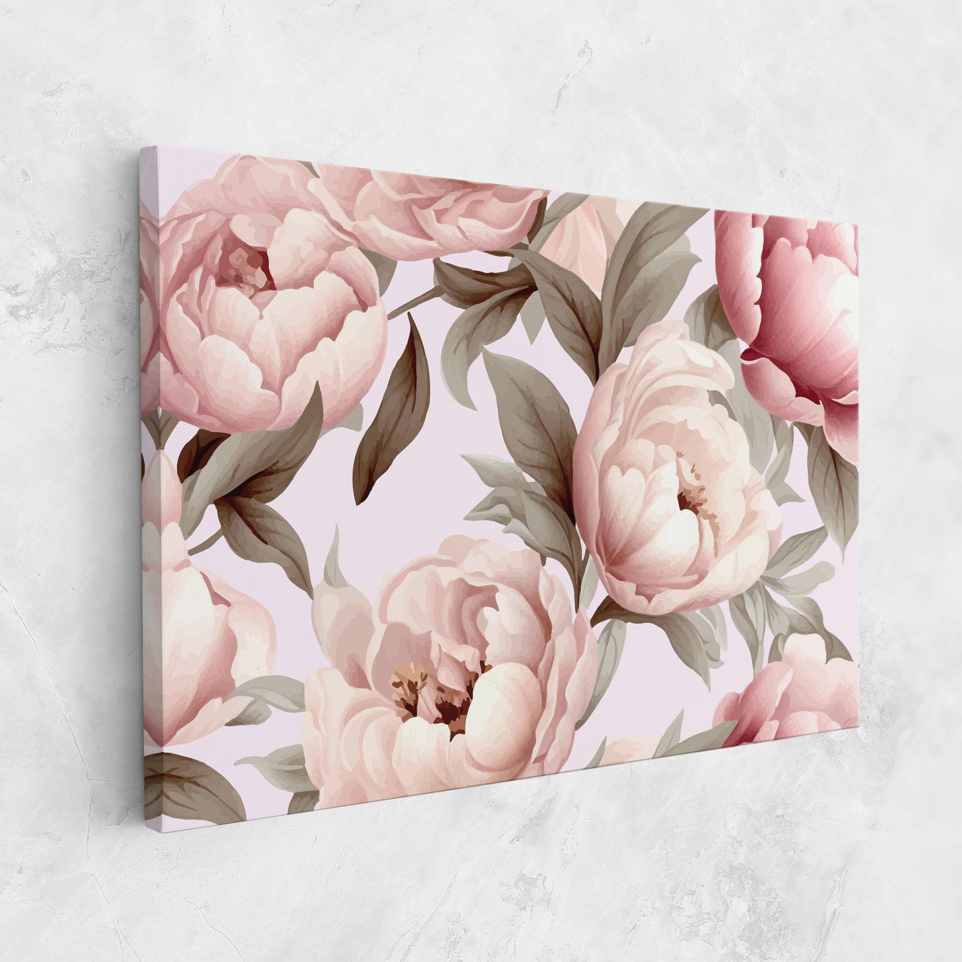 Vászonkép Pink Peony Buds mockup 1