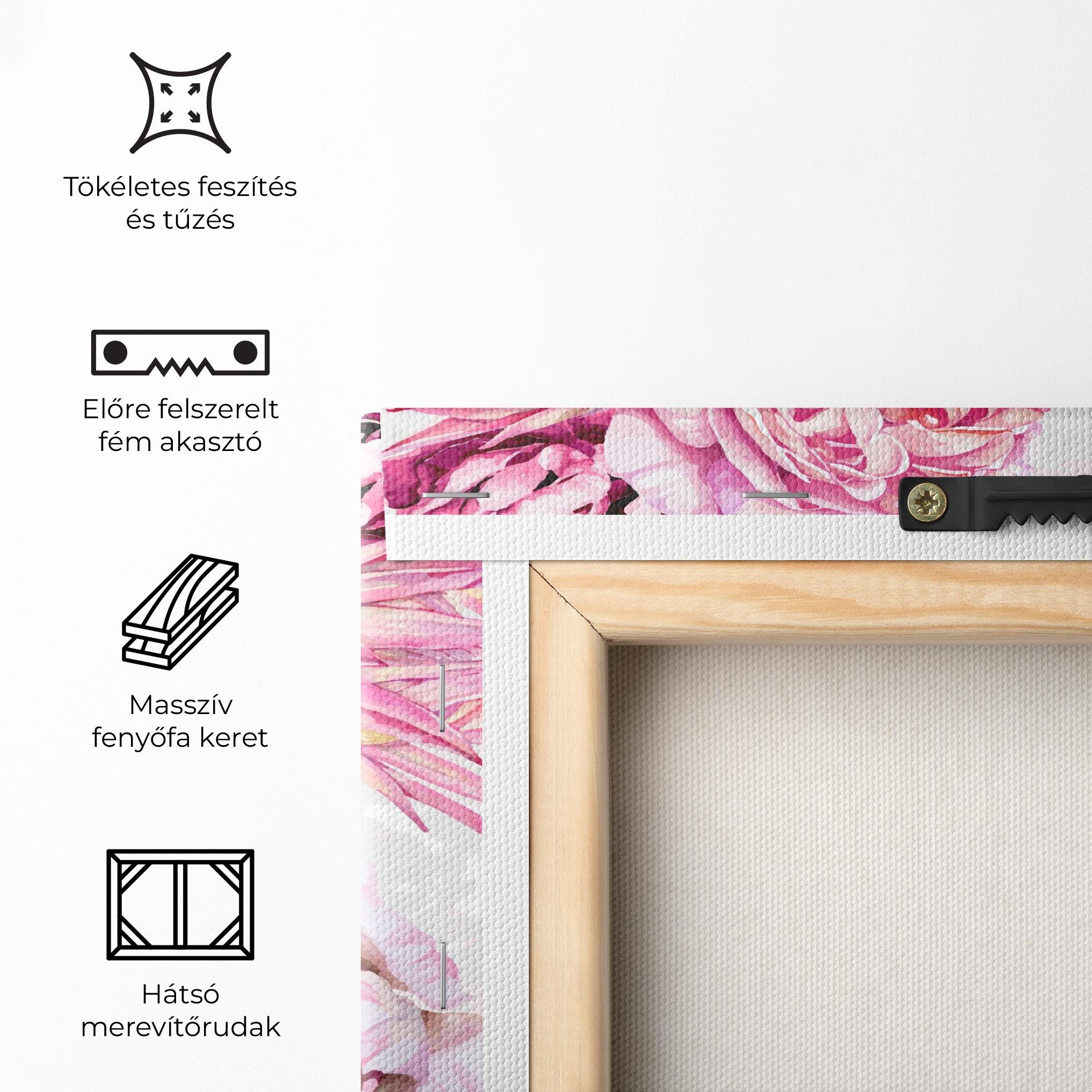 Vászonkép Blooming Peony mockup 5