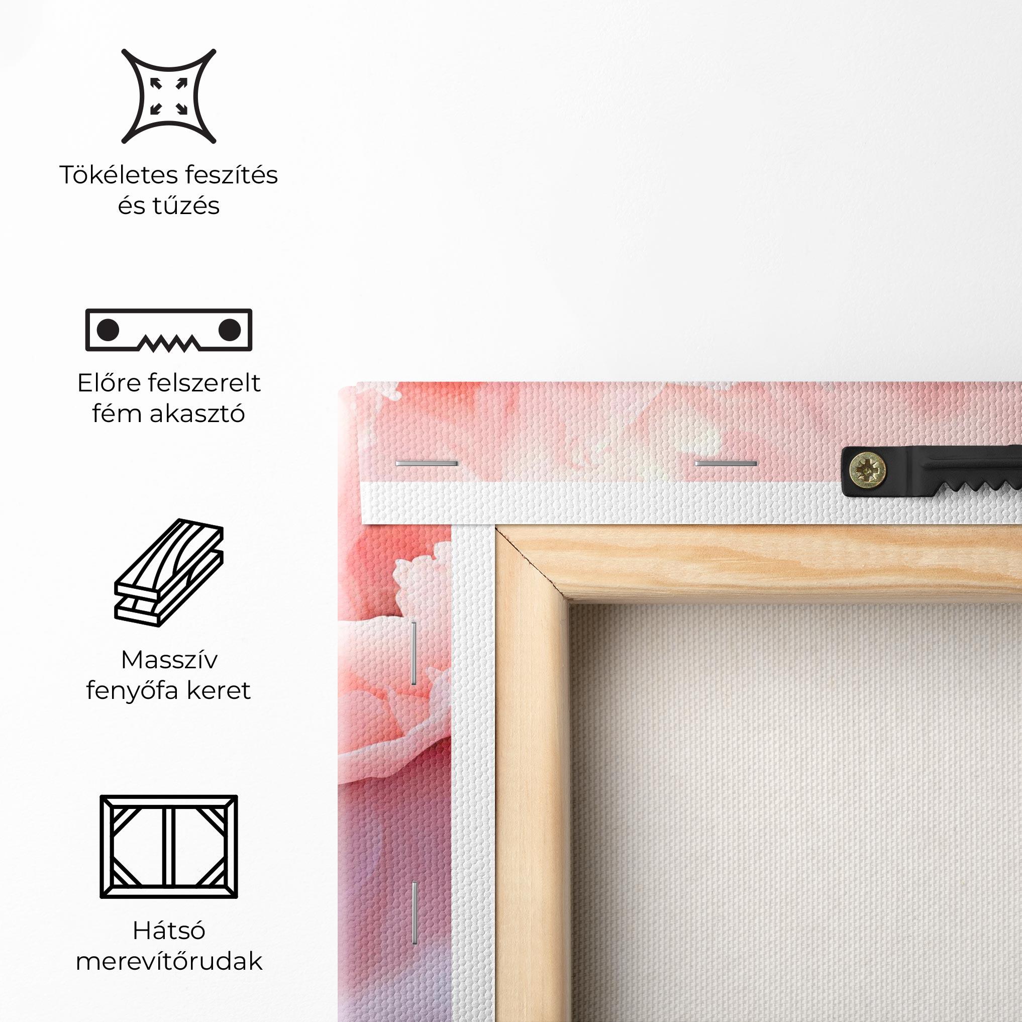 Vászonkép Close Up Dreamy Peony mockup 5