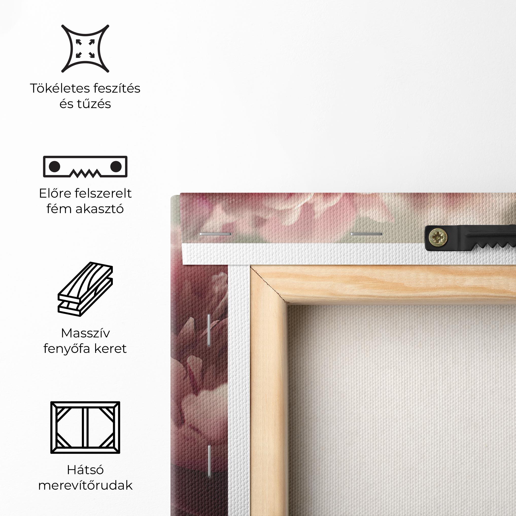 Vászonkép Cream Dreamy Peony mockup 5