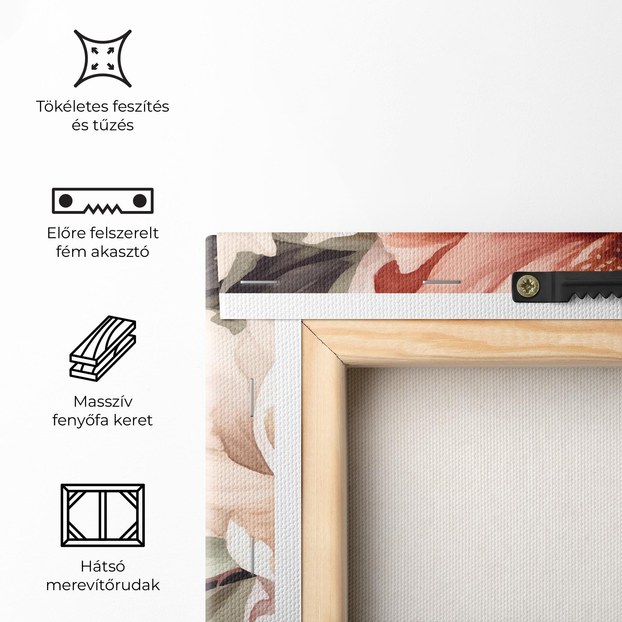 Vászonkép Cream Pink Peony mockup 5