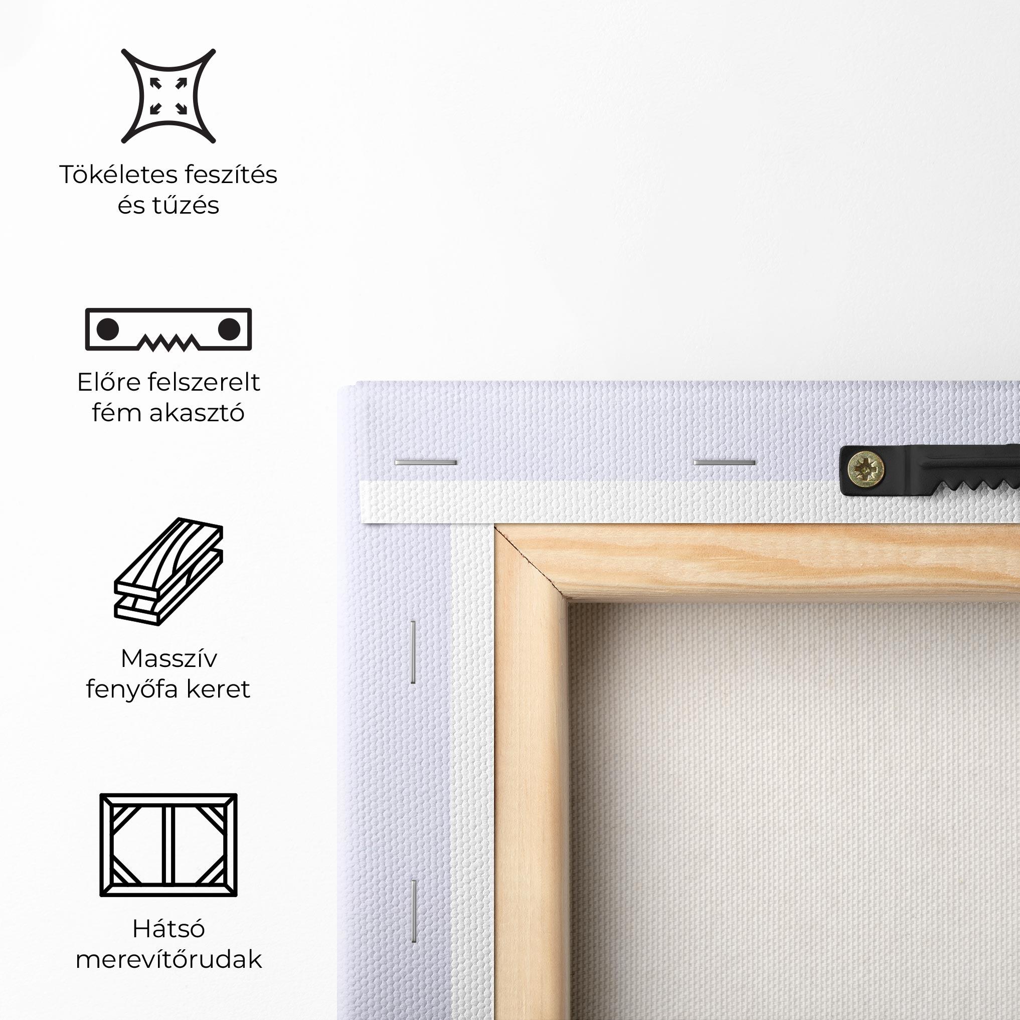 Vászonkép Dark Pink Peony mockup 5