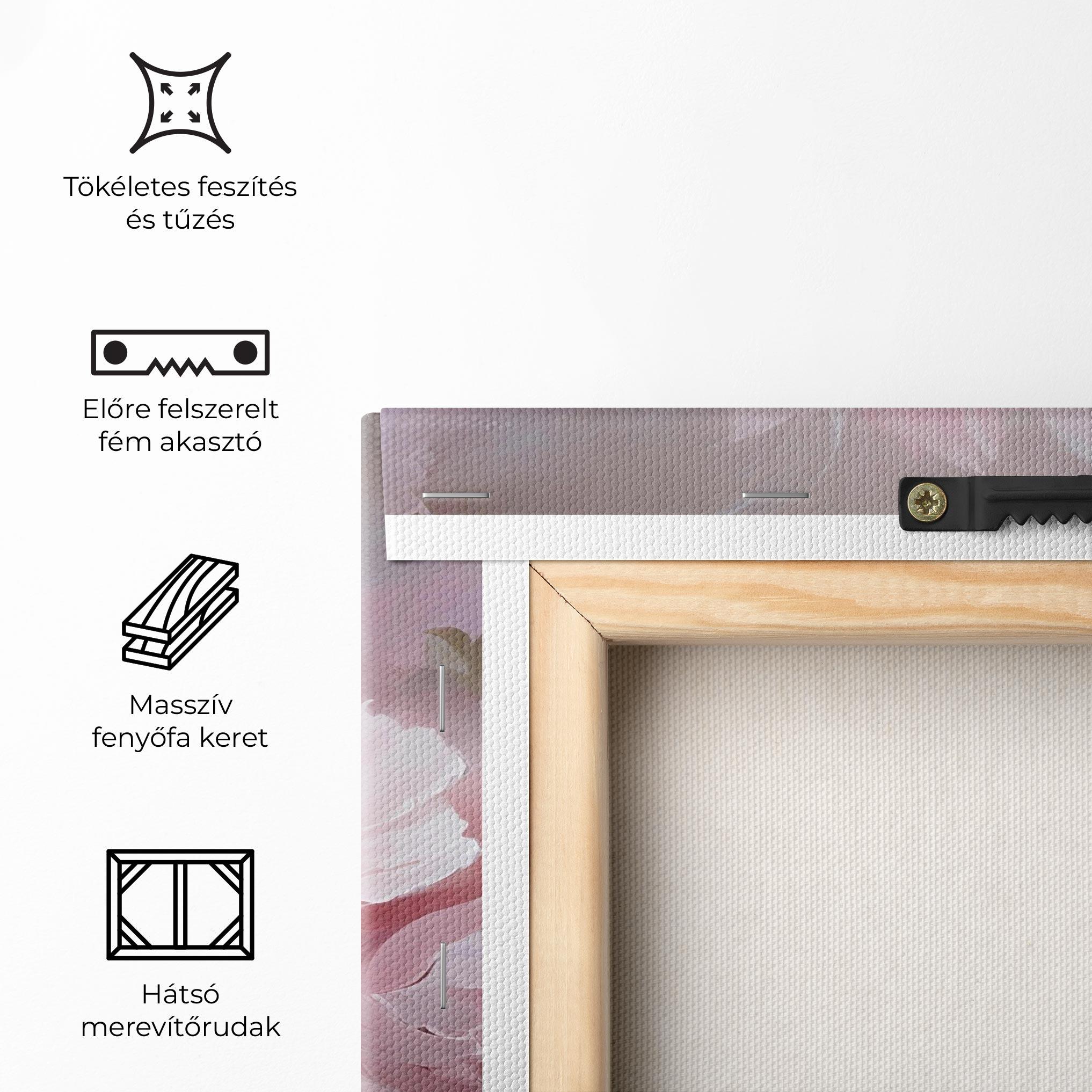 Vászonkép Dreamy Painting Peony mockup 5