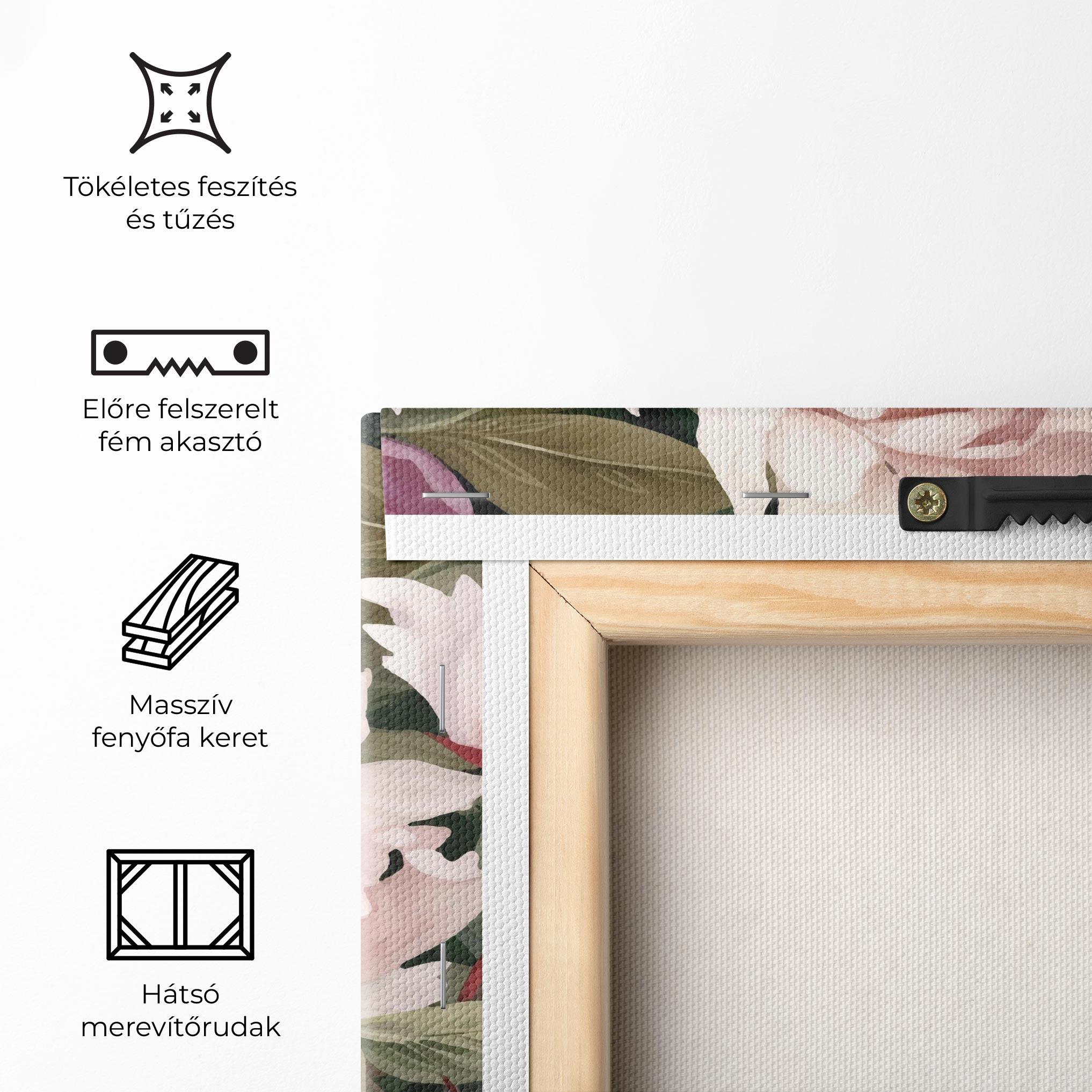 Vászonkép Light Peony Art mockup 5