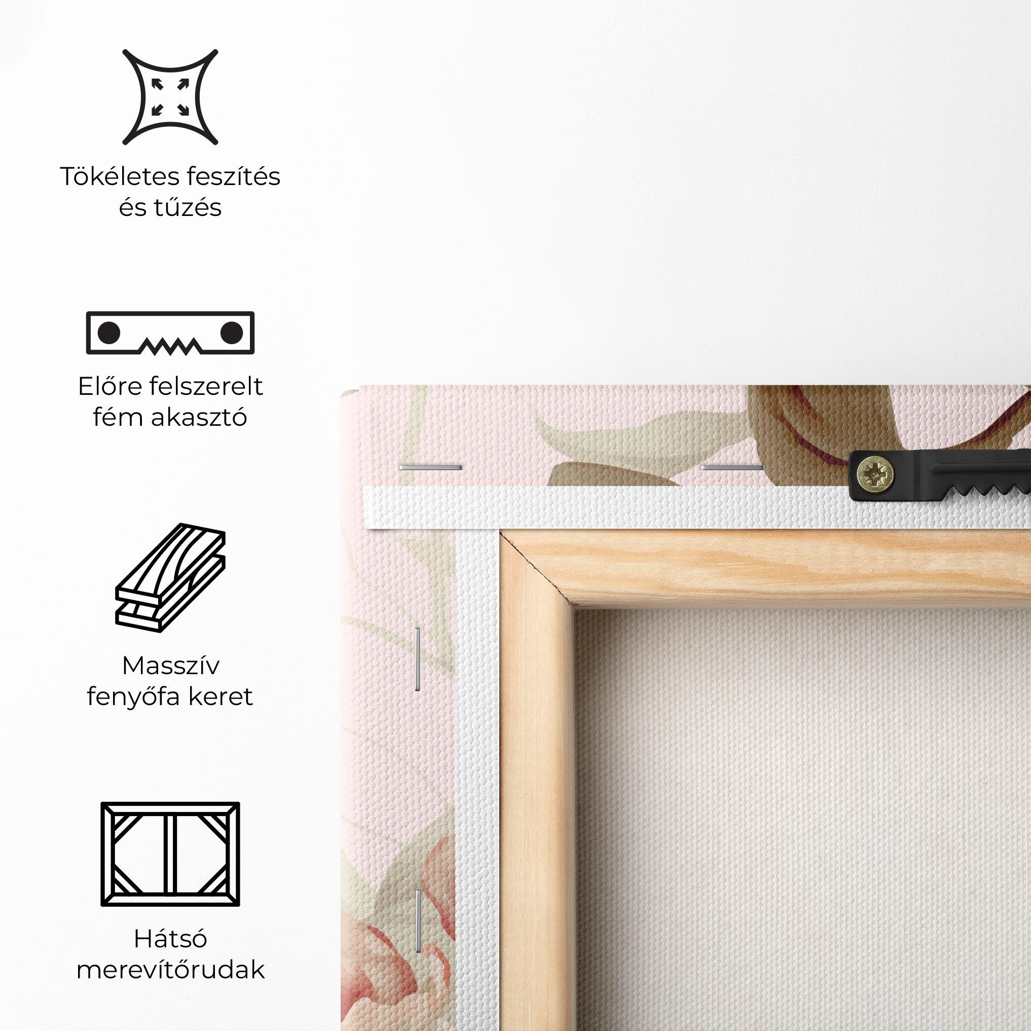 Vászonkép Pink Pretty Peony mockup 5