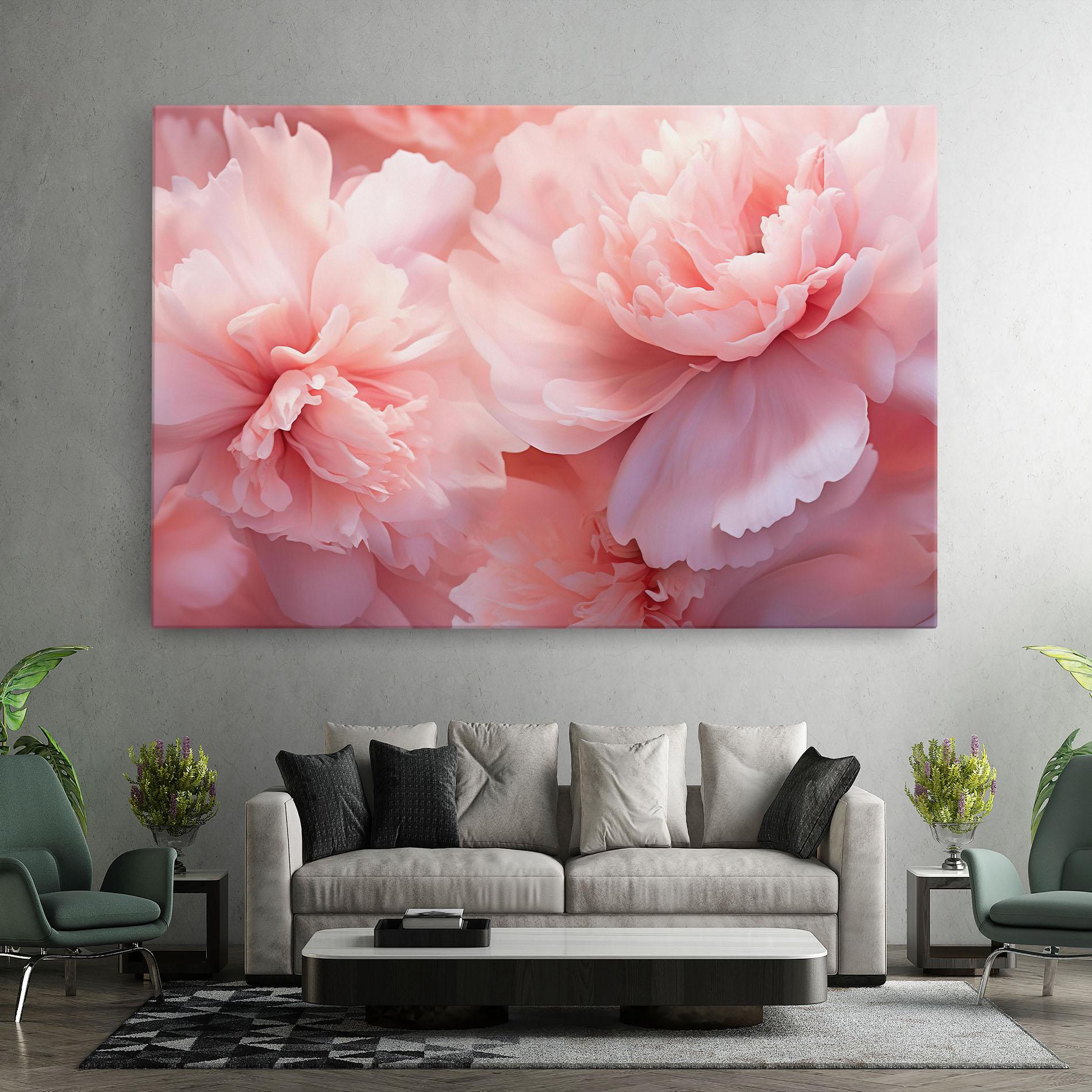 Vászonkép Close Up Dreamy Peony mockup 7