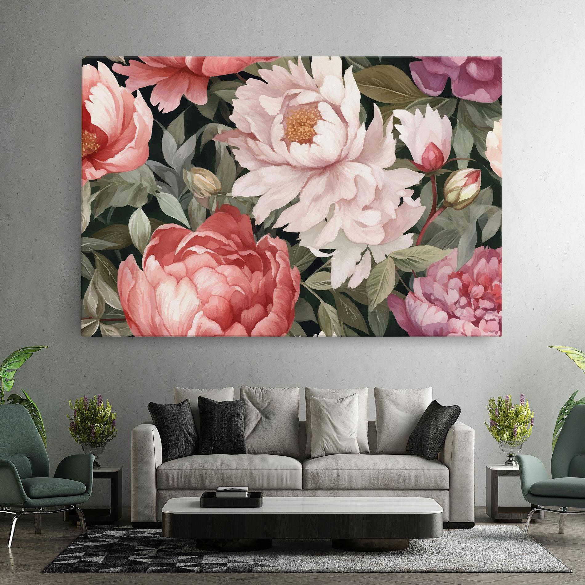Vászonkép Light Peony Art mockup 7