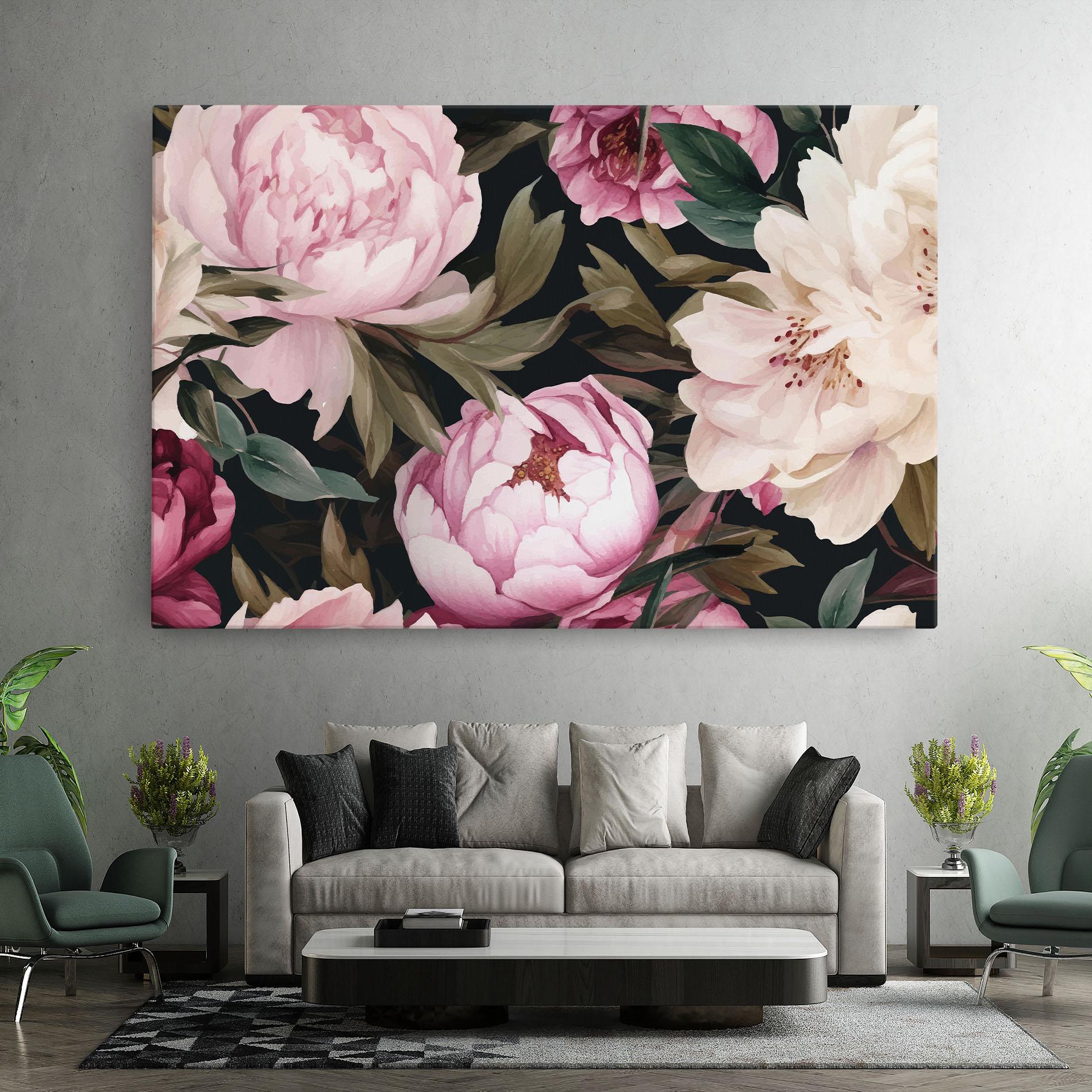 Vászonkép Peony Paint mockup 7