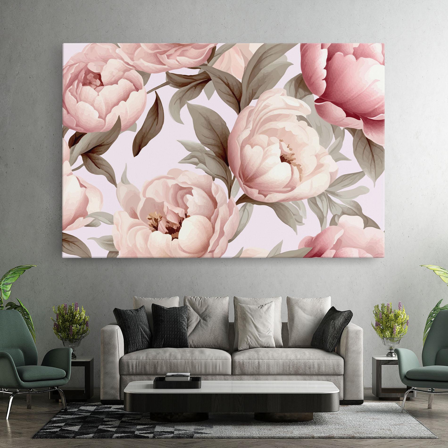 Vászonkép Pink Peony Buds mockup 7