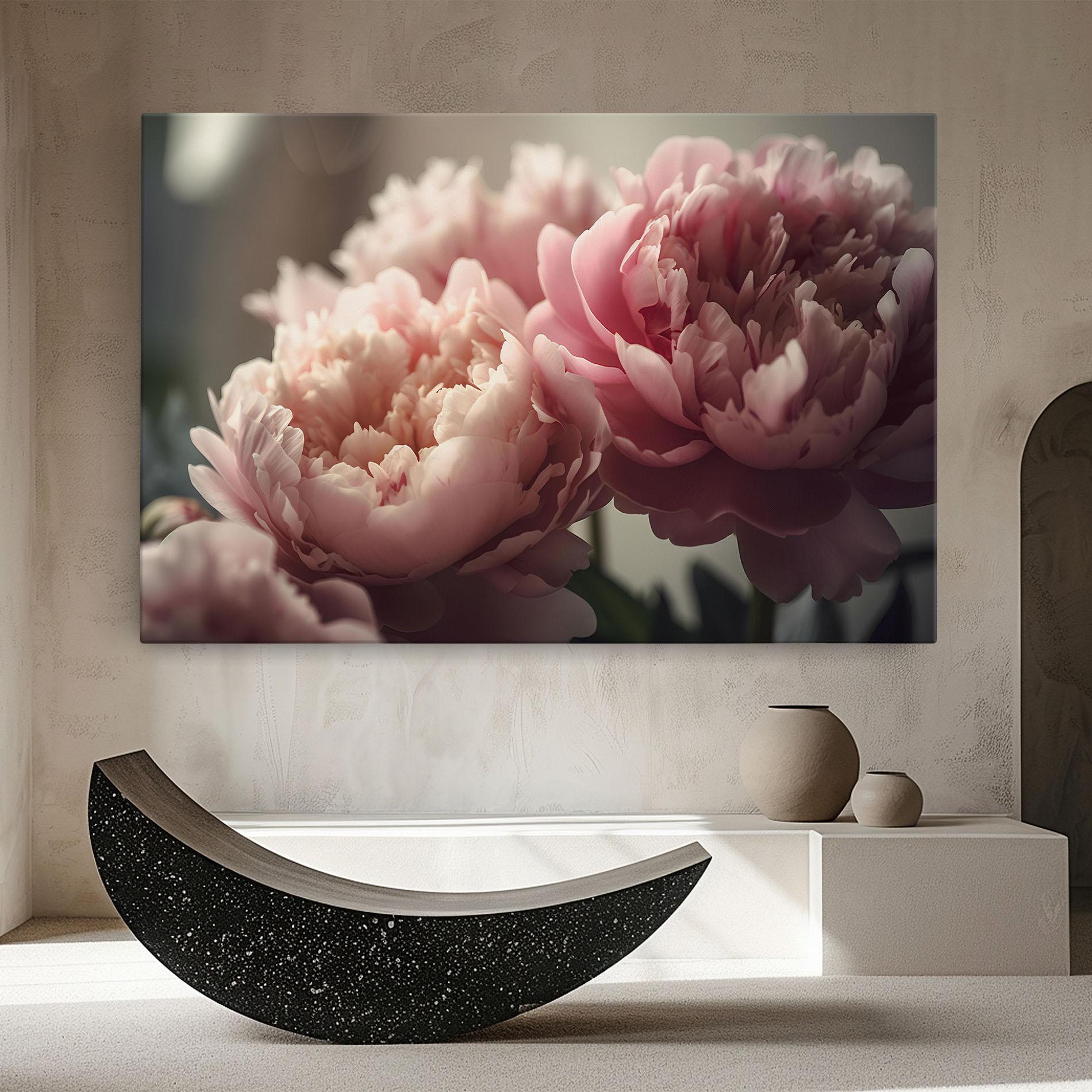 Vászonkép Cream Dreamy Peony mockup 8