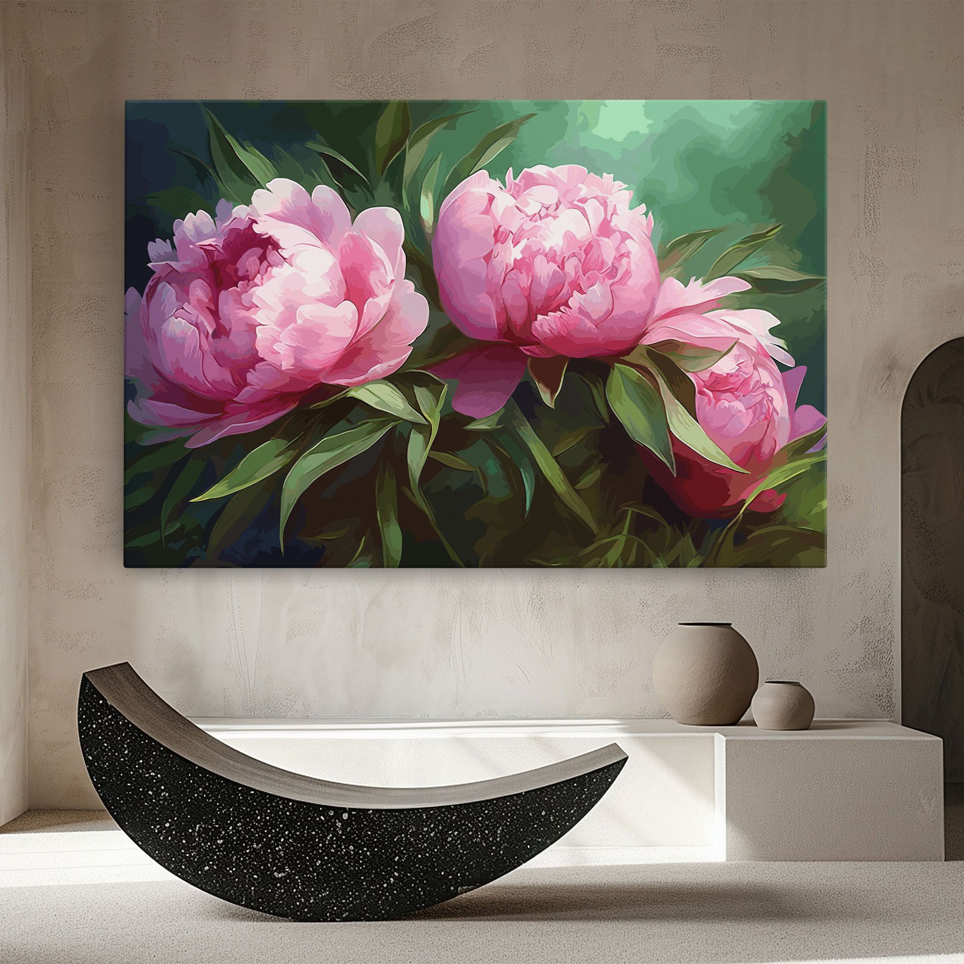 Peonies Art mockup 8
