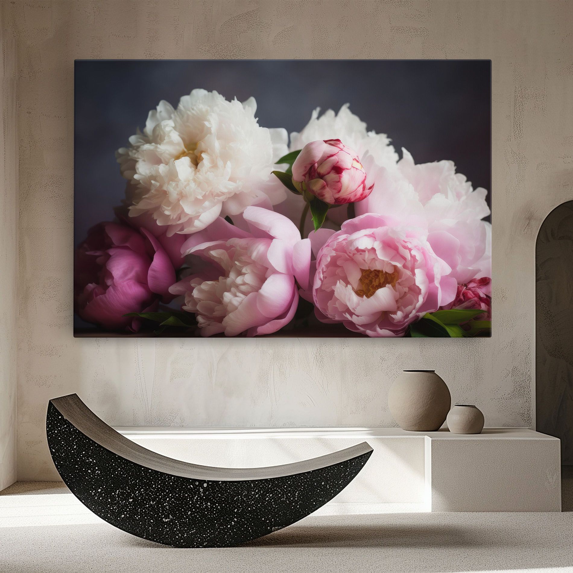 Peonies With Grey mockup 8