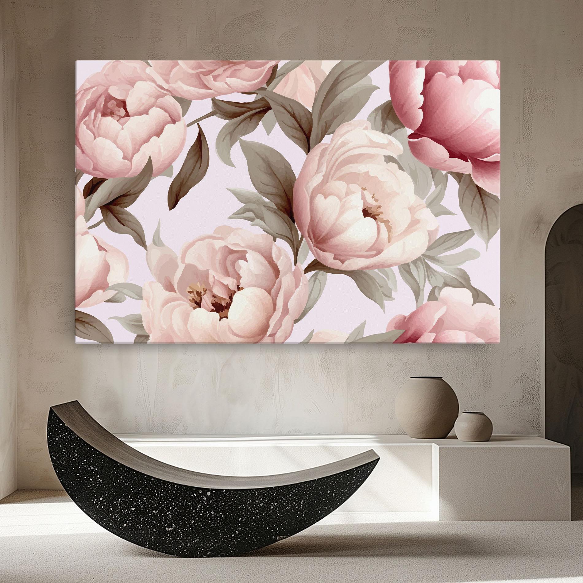 Vászonkép Pink Peony Buds mockup 8