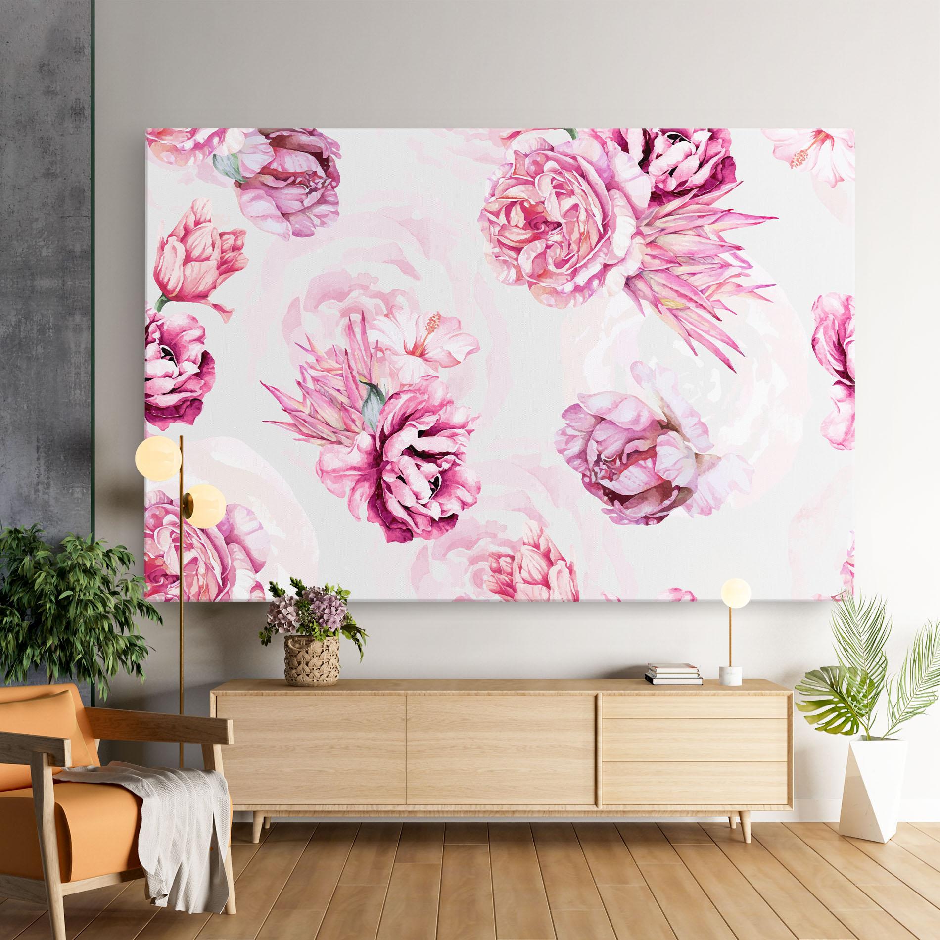 Vászonkép Blooming Peony mockup 9