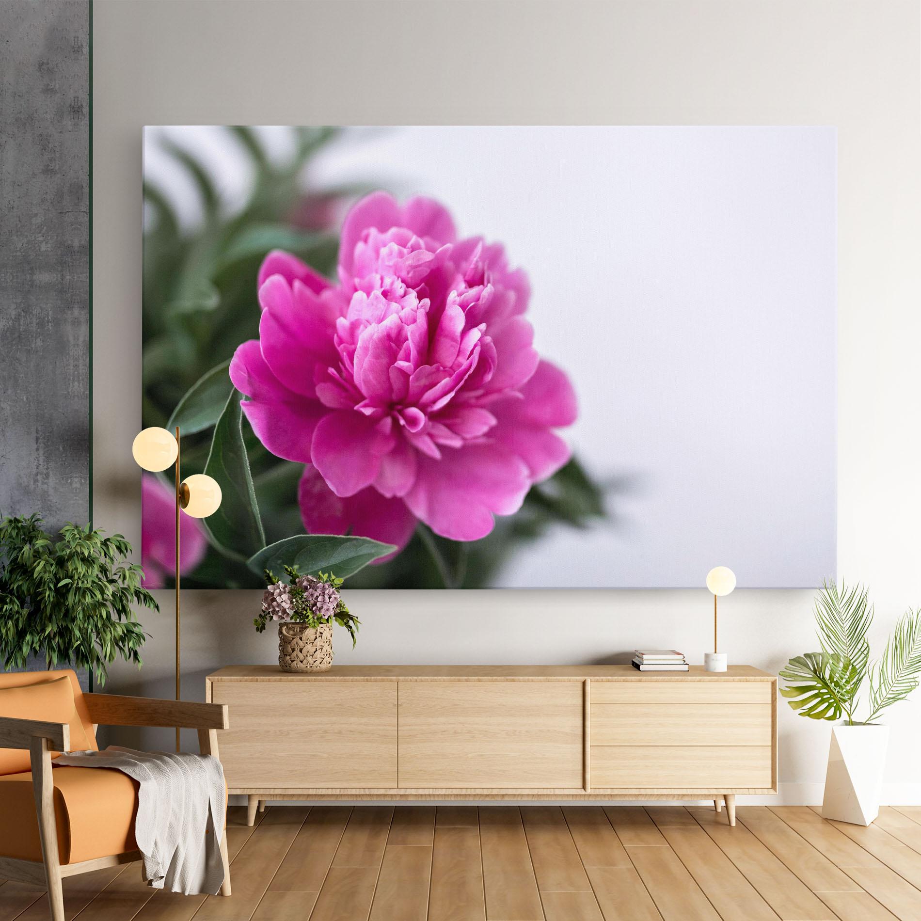 Vászonkép Dark Pink Peony mockup 9