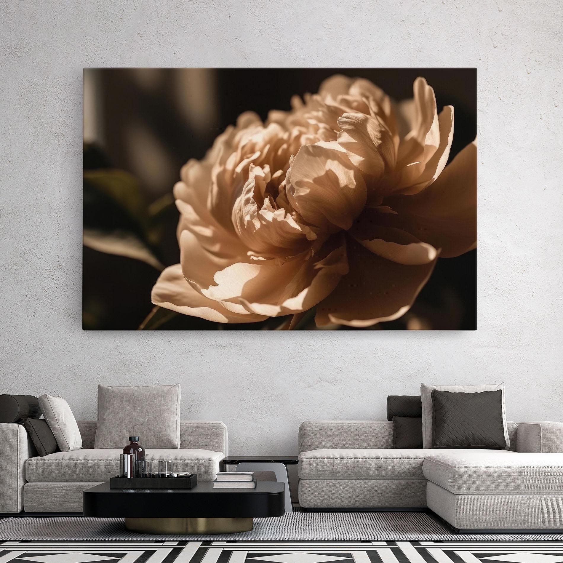 Vászonkép Cream Peony mockup 2