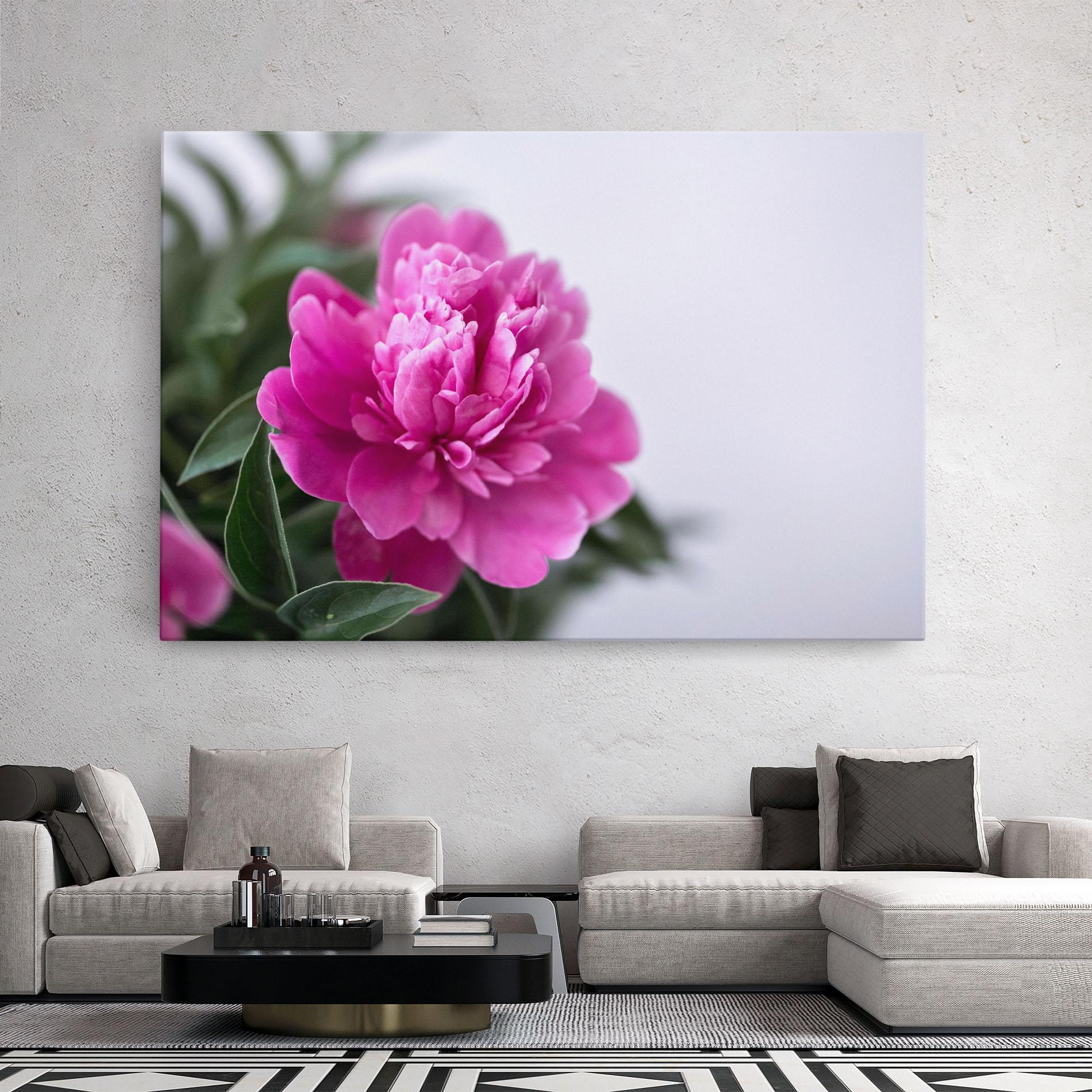 Vászonkép Dark Pink Peony mockup 2