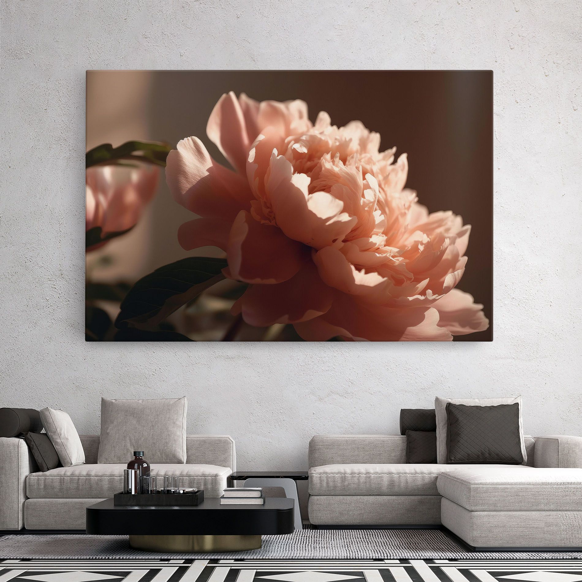 Light Orange Peony View mockup 2