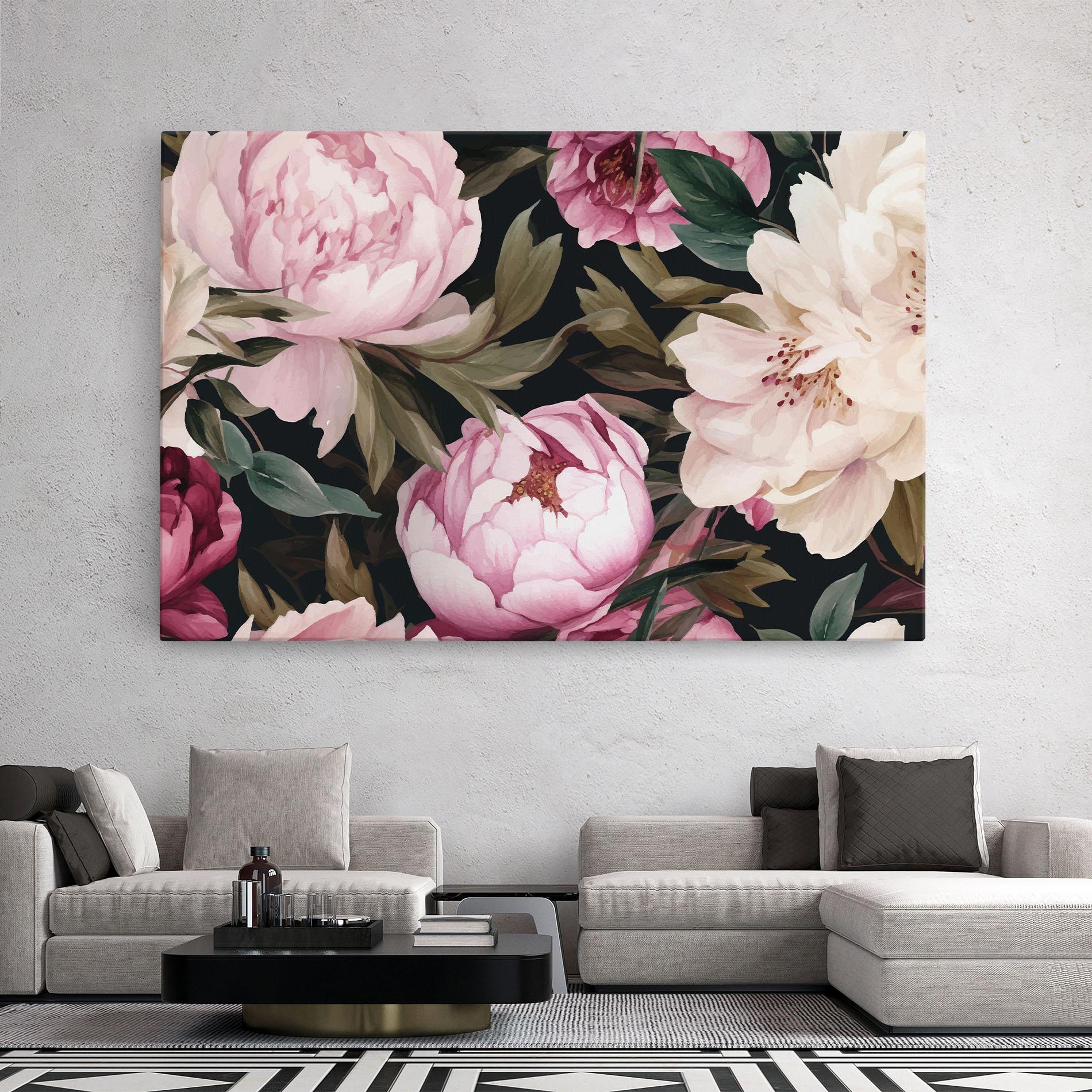 Vászonkép Peony Paint mockup 2
