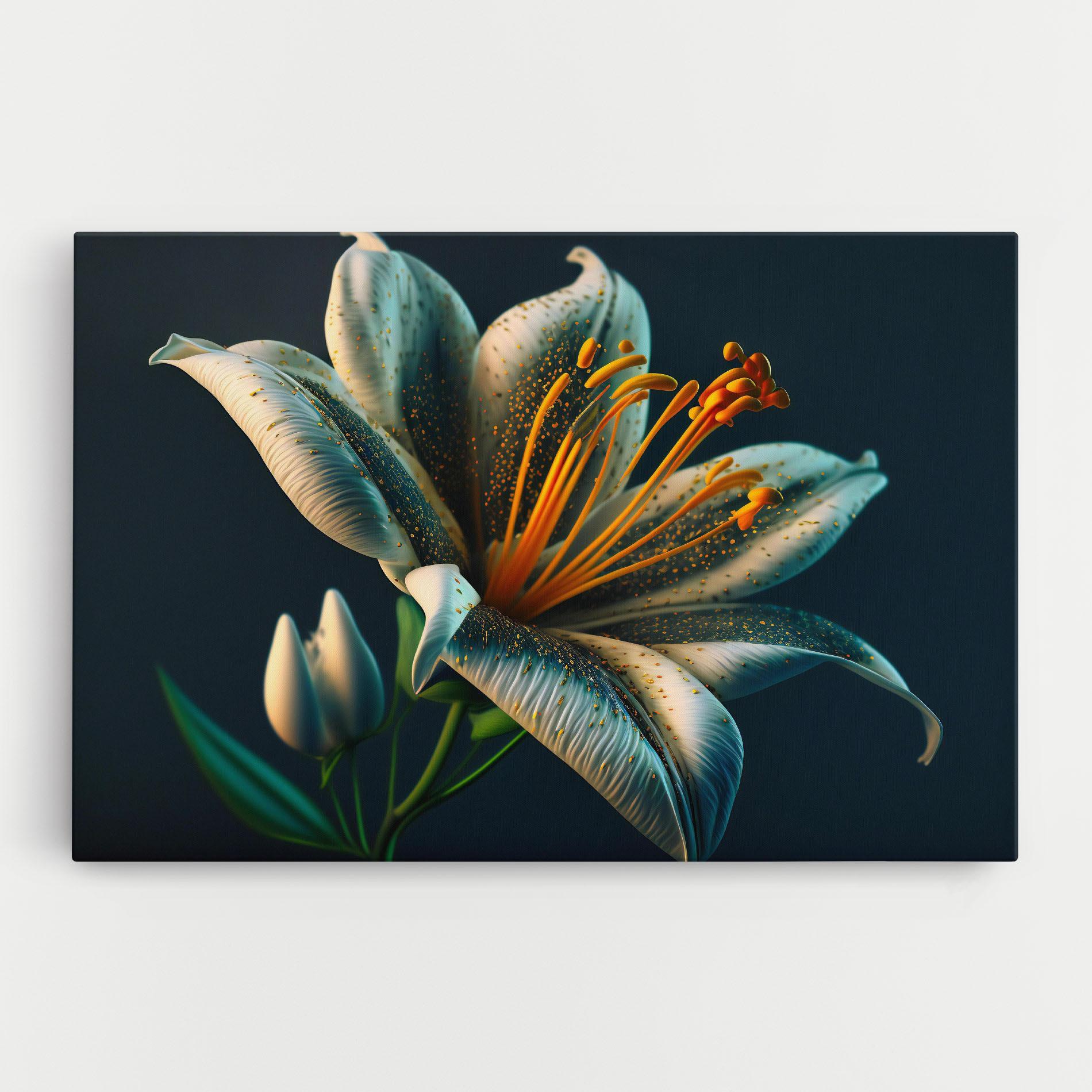 Vászonkép Blue Grey Lily mockup 0