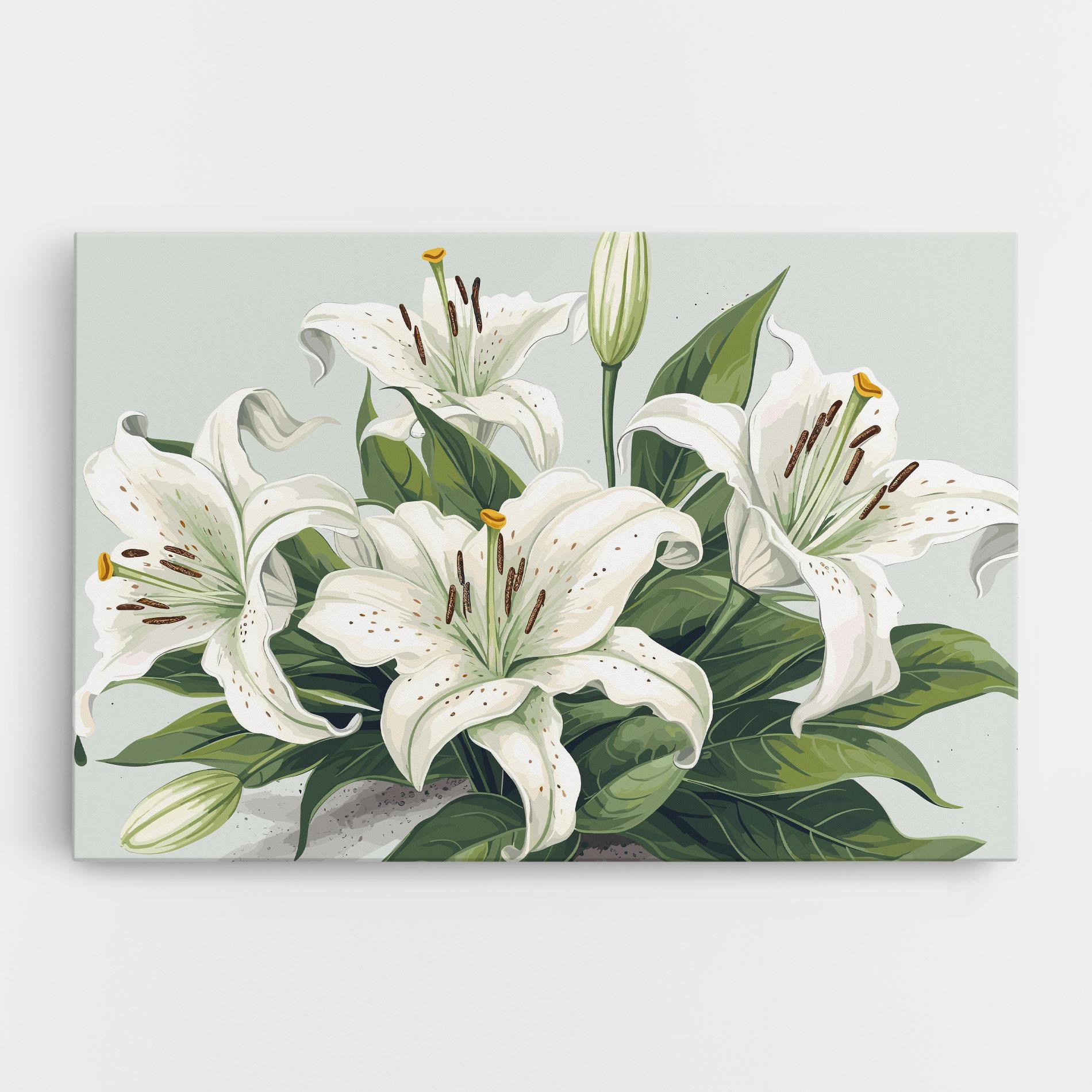Vászonkép Light Lily Art mockup 0