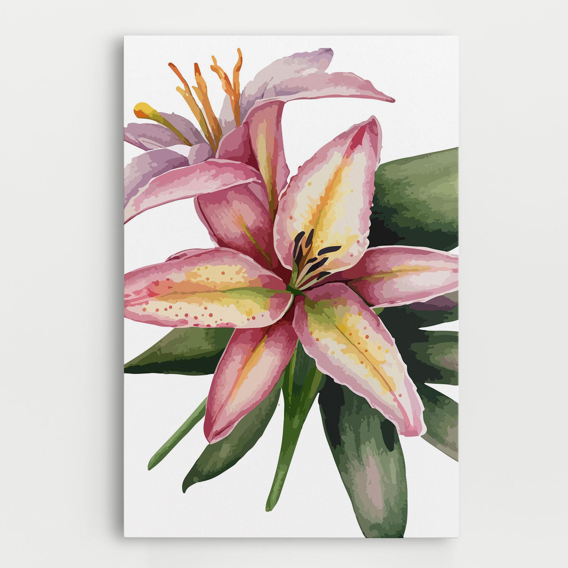 Vászonkép Lily Pretty Pink mockup 0