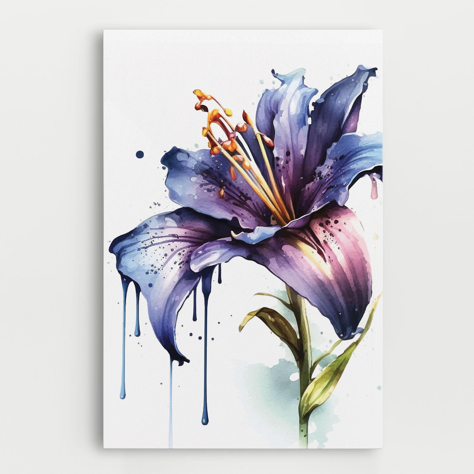 Vászonkép Purple Orange Lily mockup 0