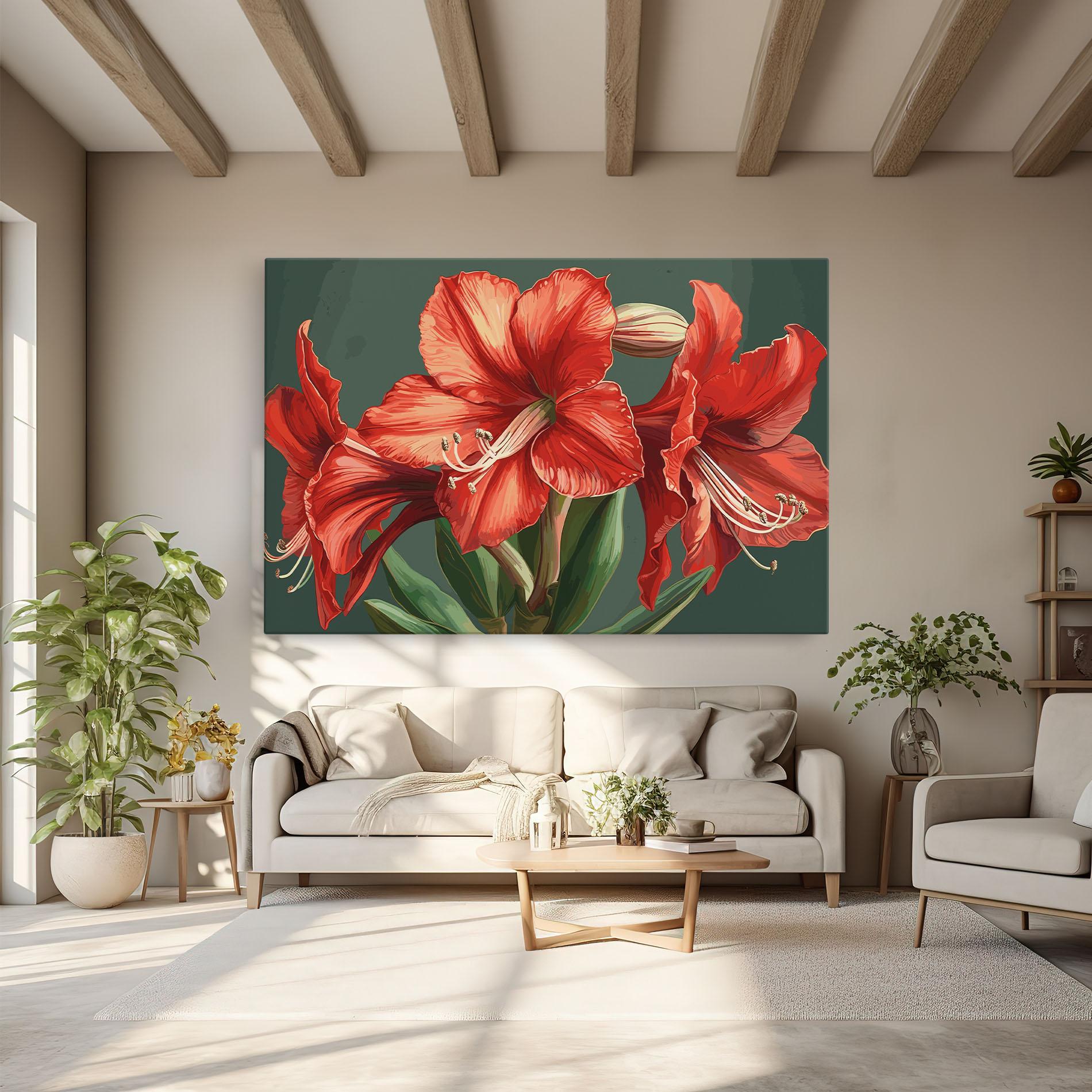 Vászonkép Lily Orange Art mockup 6