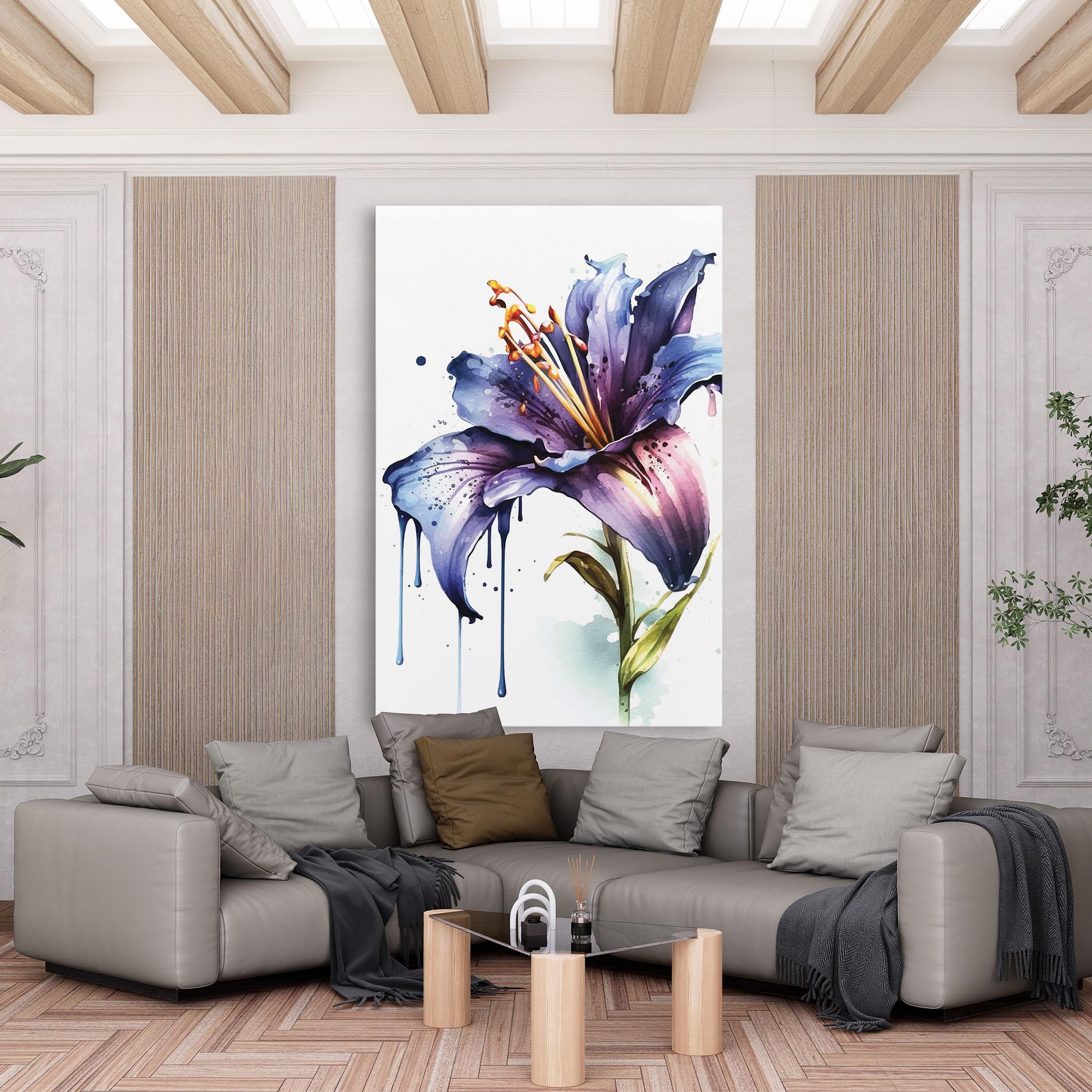 Vászonkép Purple Orange Lily mockup 6