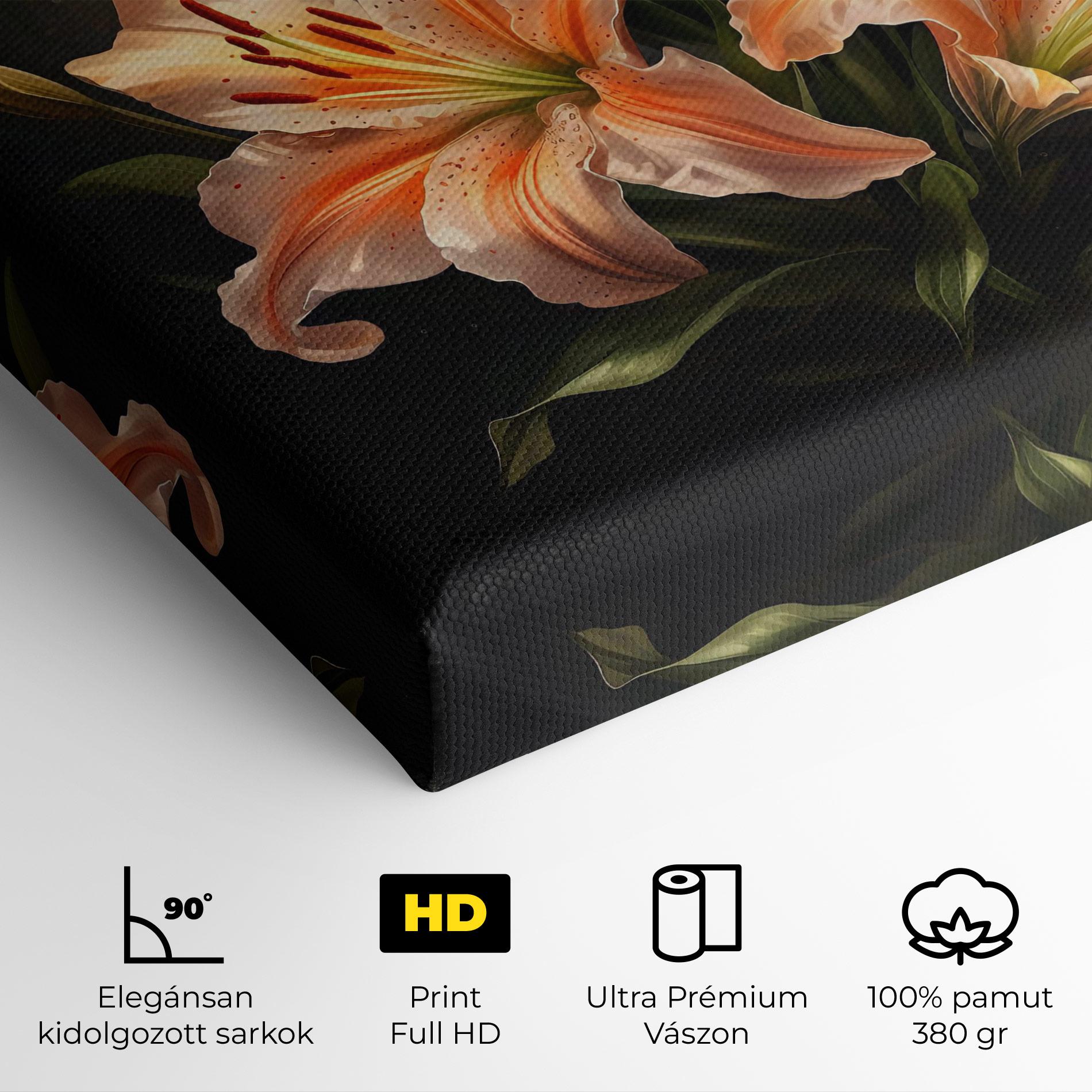 Vászonkép Light Orange Lily mockup 4