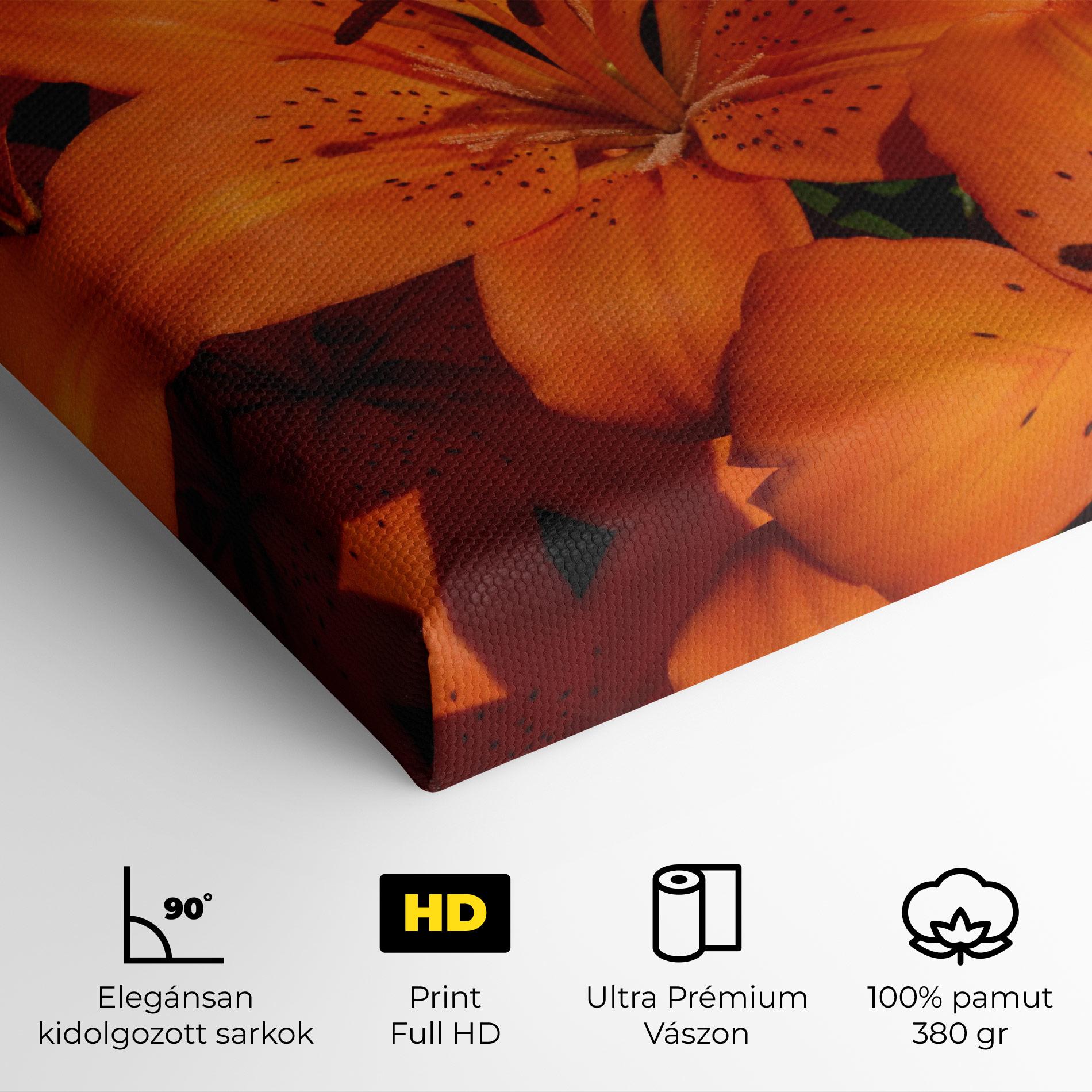 Vászonkép Orange Lily In The Sun mockup 4