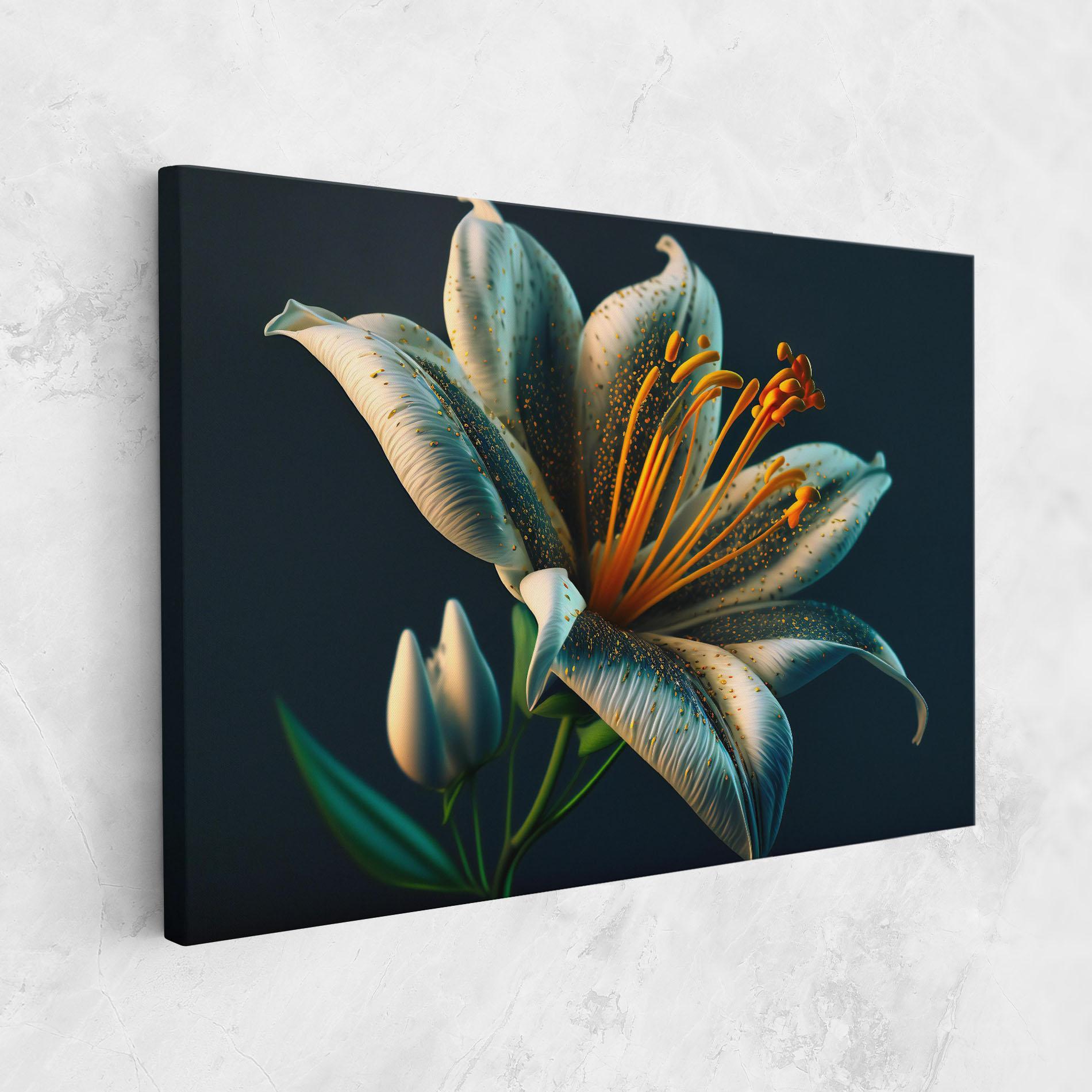 Vászonkép Blue Grey Lily mockup 1